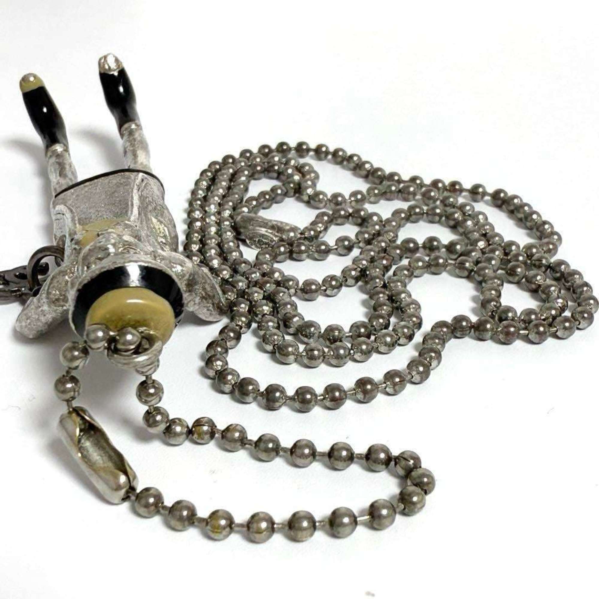 Vintage Mademoiselle Pendant Necklace Metal