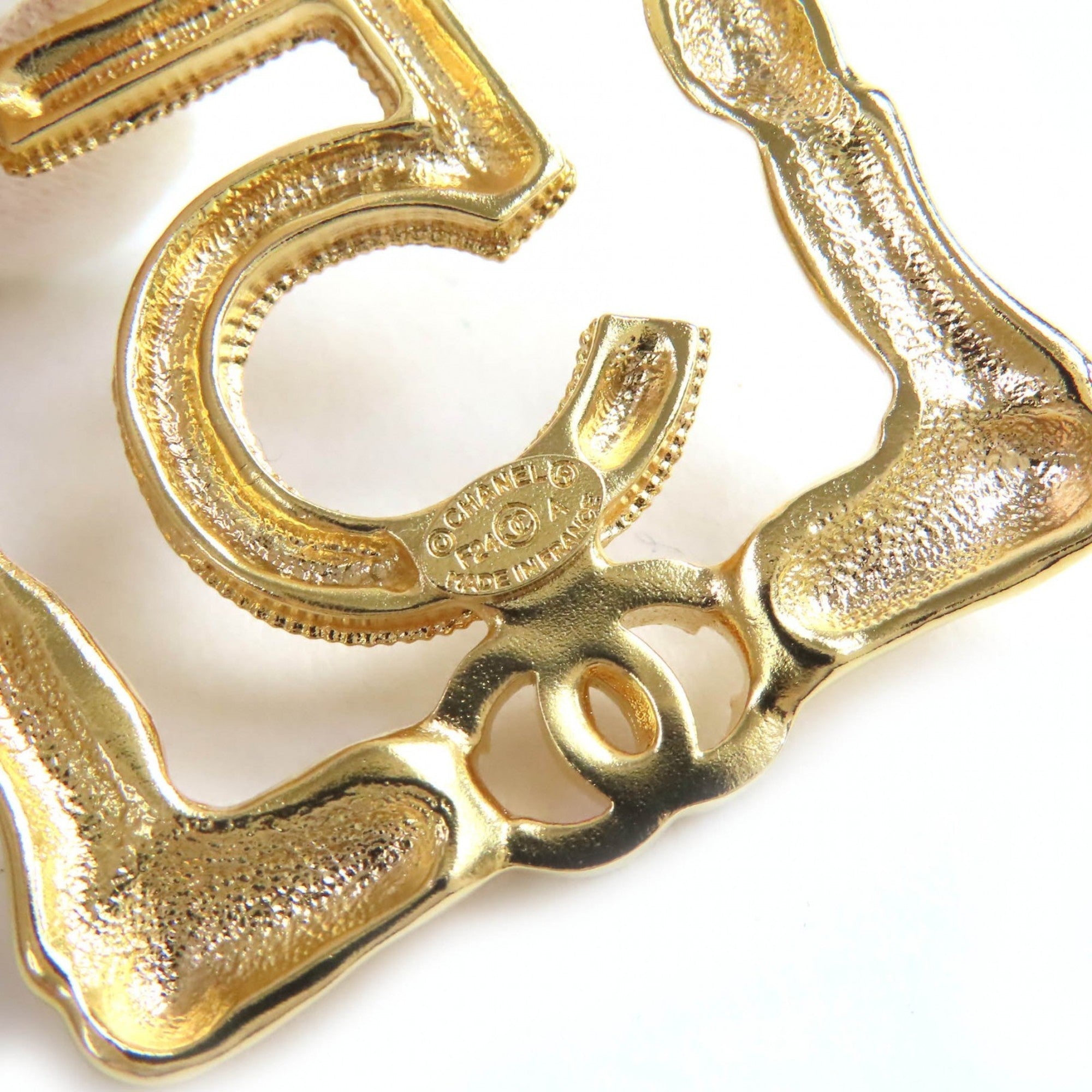CC Logo Brooch Metal