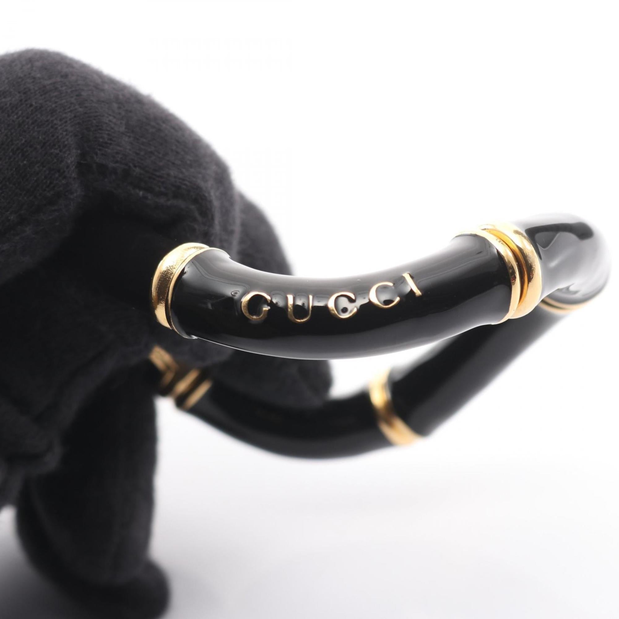 Bamboo Cuff Bangle Gold and Stainless Steel Bracelet