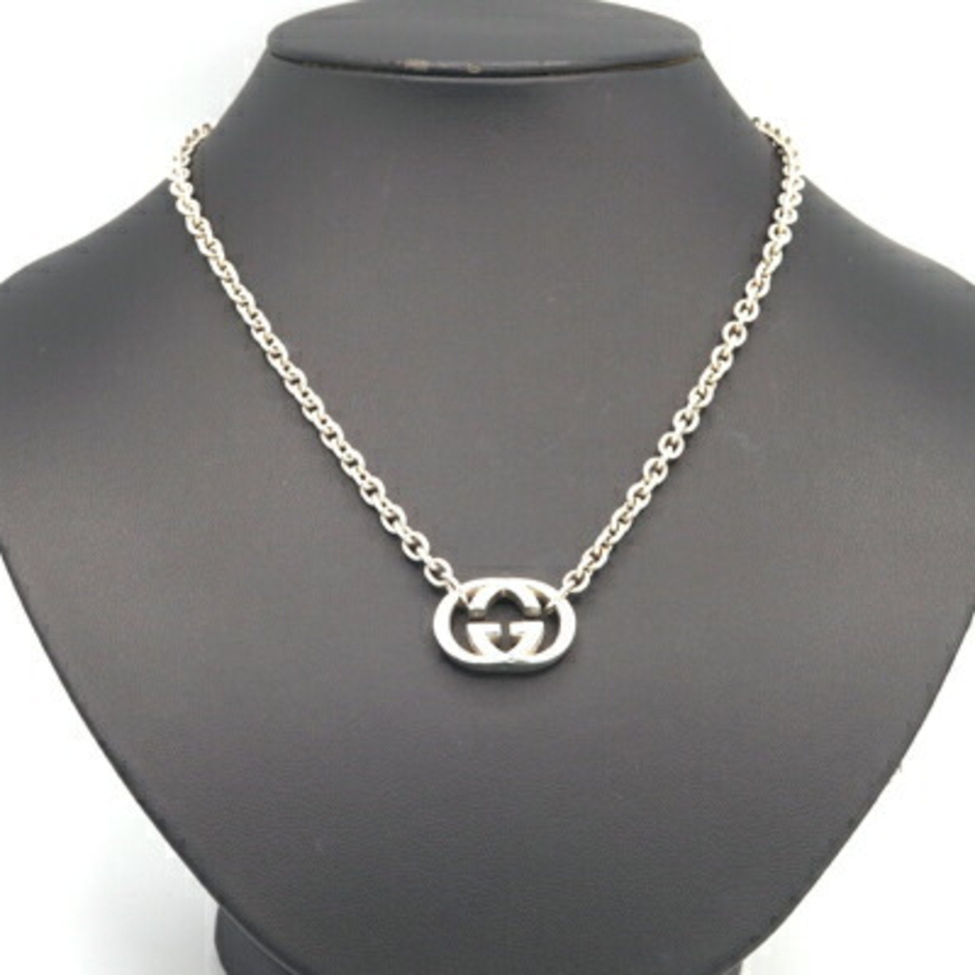 Double G Pendant Necklace Sterling Silver