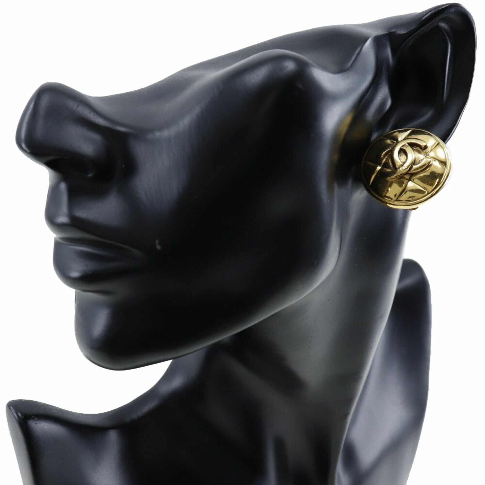 CC Logo Clip-On Earrings Metal