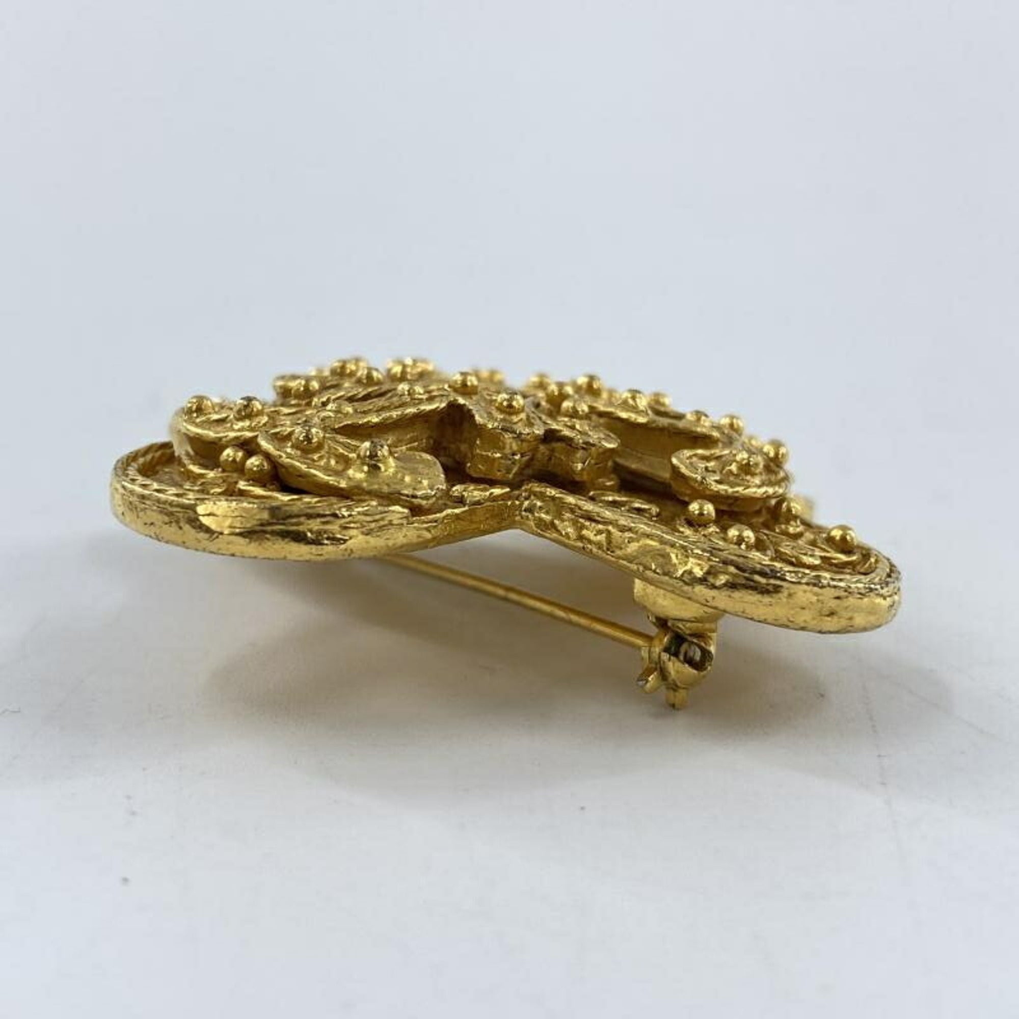 CC Logo Brooch Metal