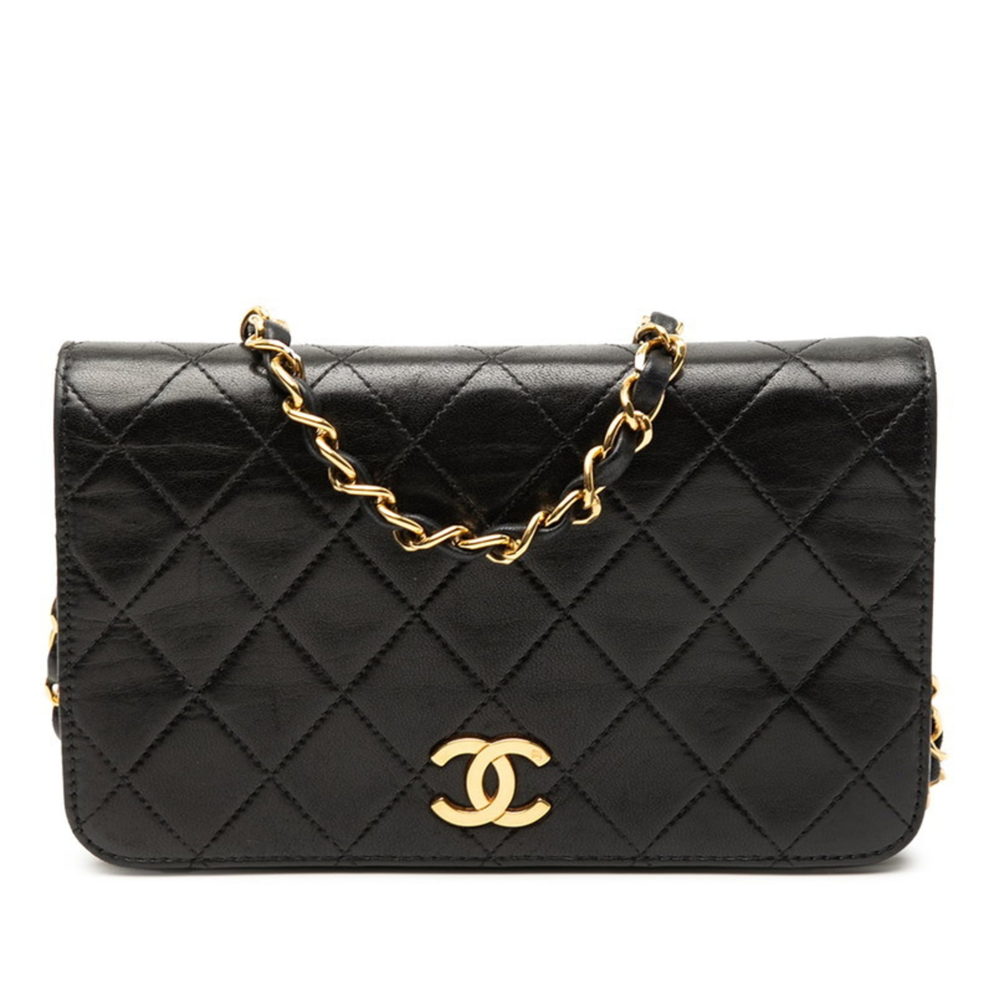 Vintage Full Flap Bag Quilted Lambskin Mini