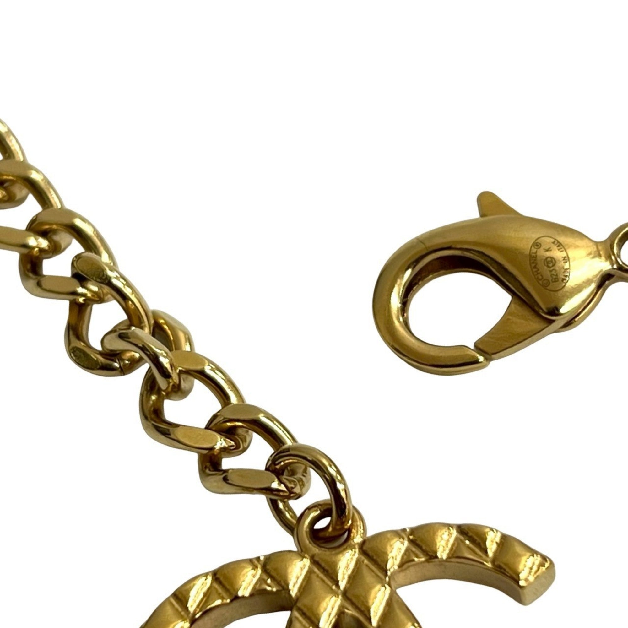 CC Logo Pendant Necklace Metal
