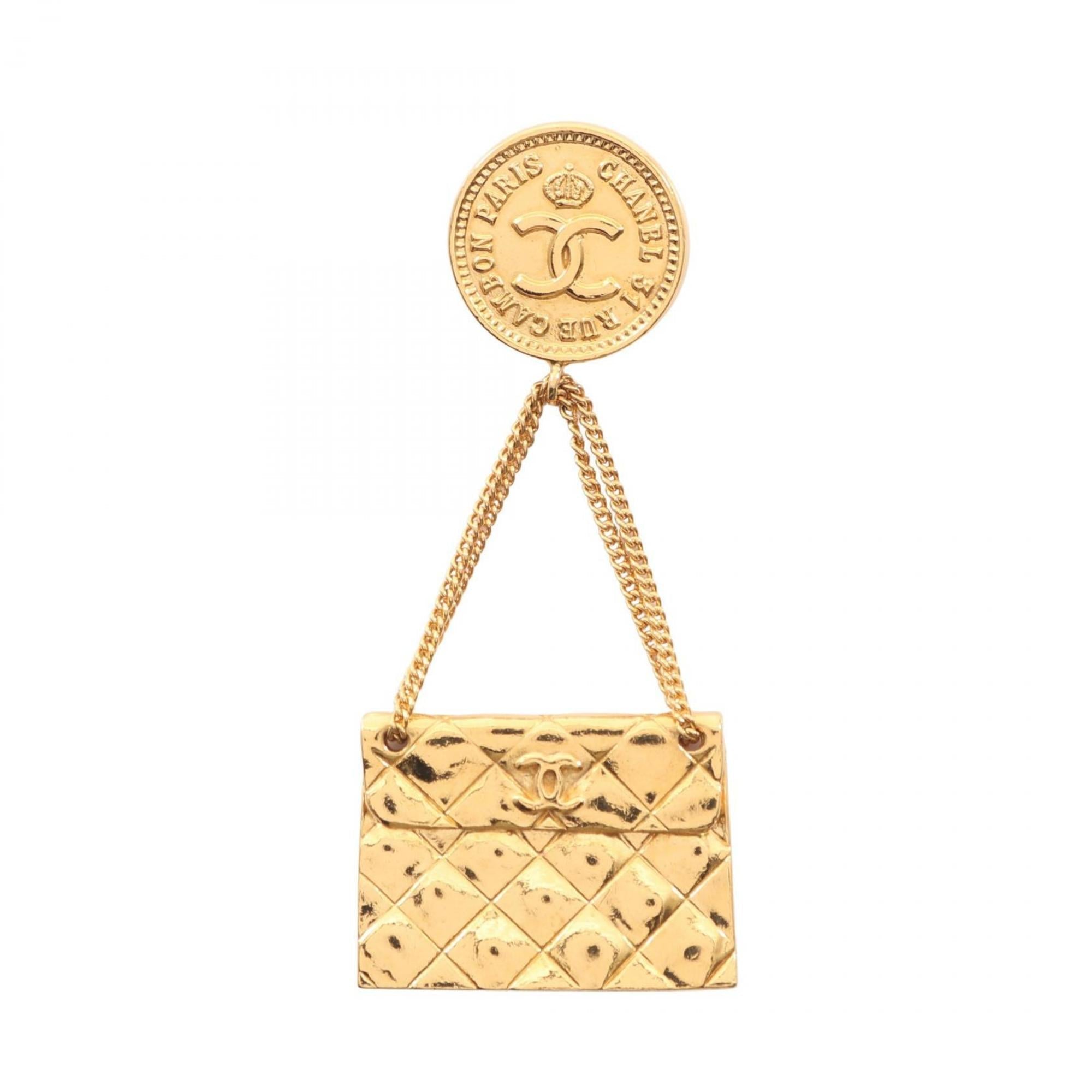 CC Logo Brooch Metal
