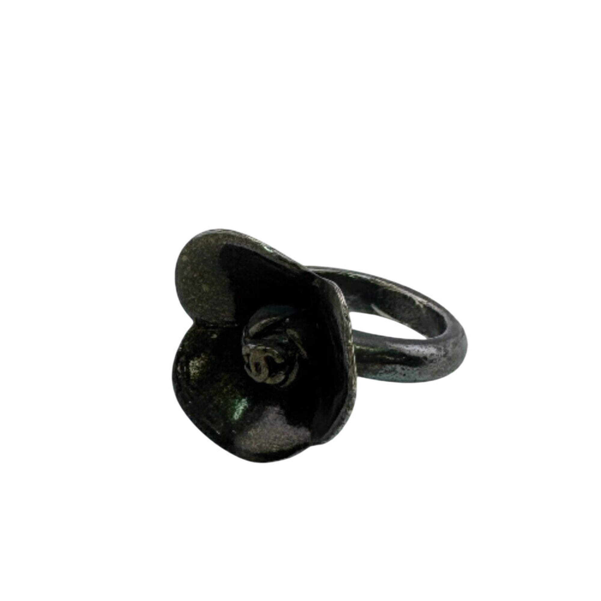 CC Logo Flower Ring Sterling Silver