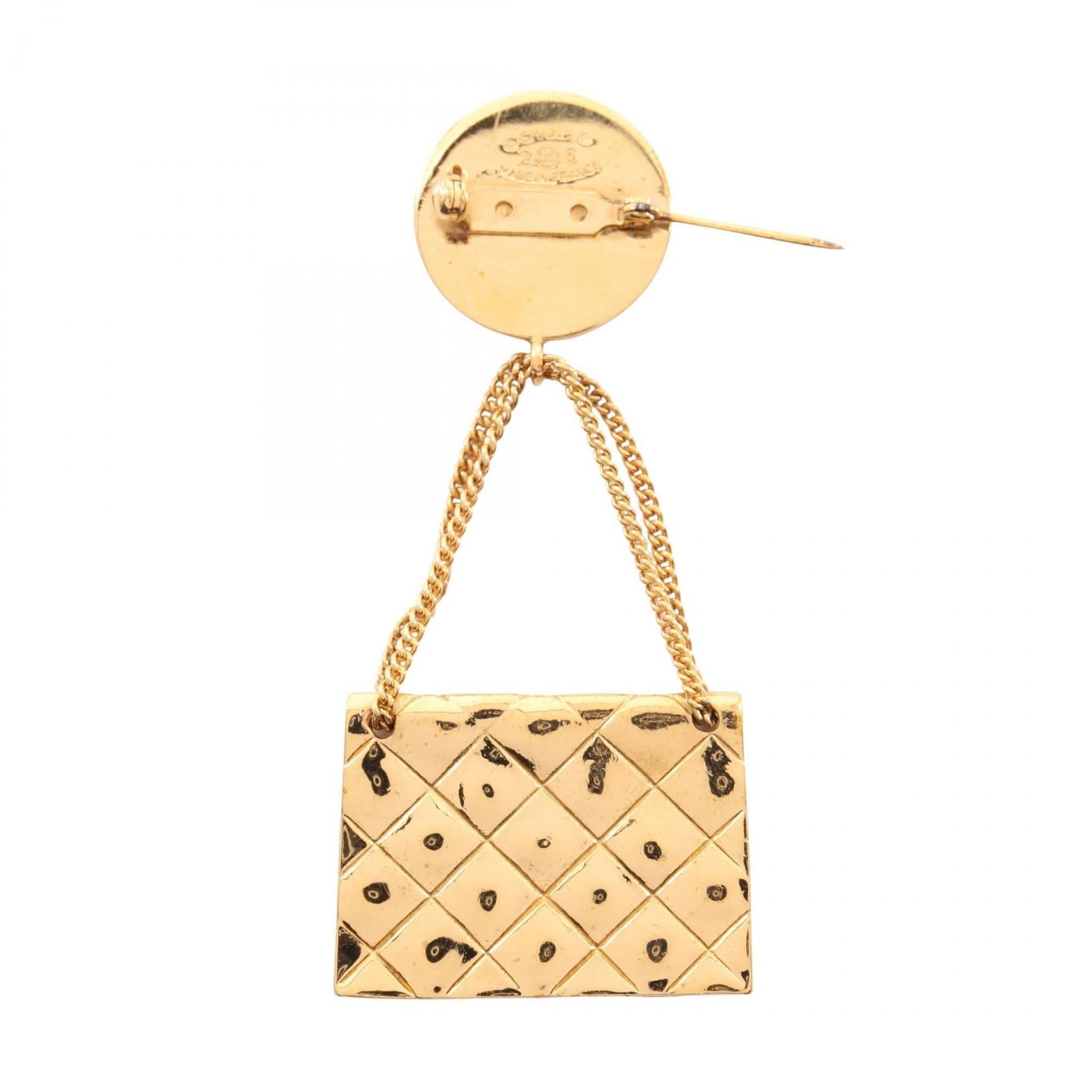 CC Logo Brooch Metal