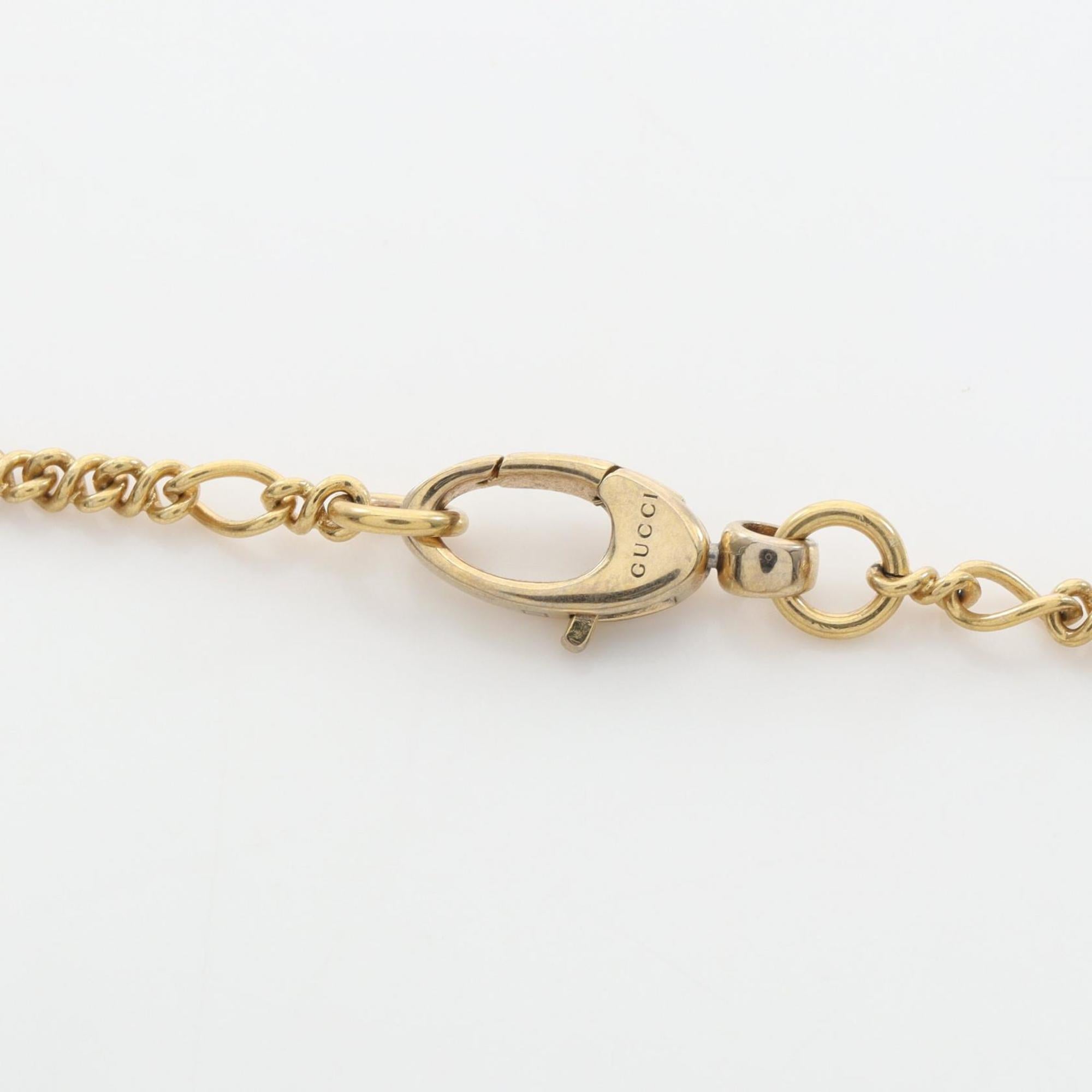 Pendant Necklace Gold With Crystal
