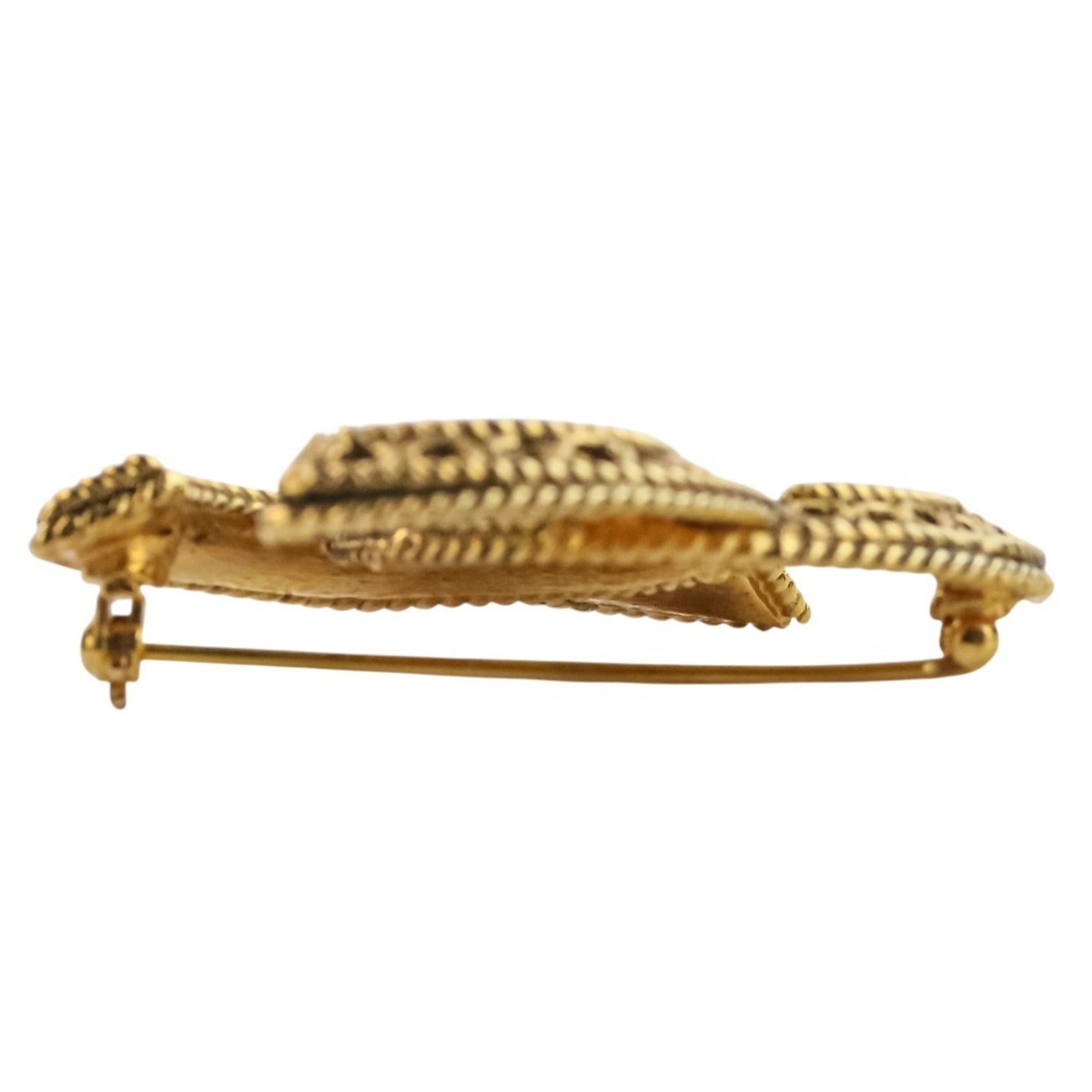 CC Logo Brooch Metal