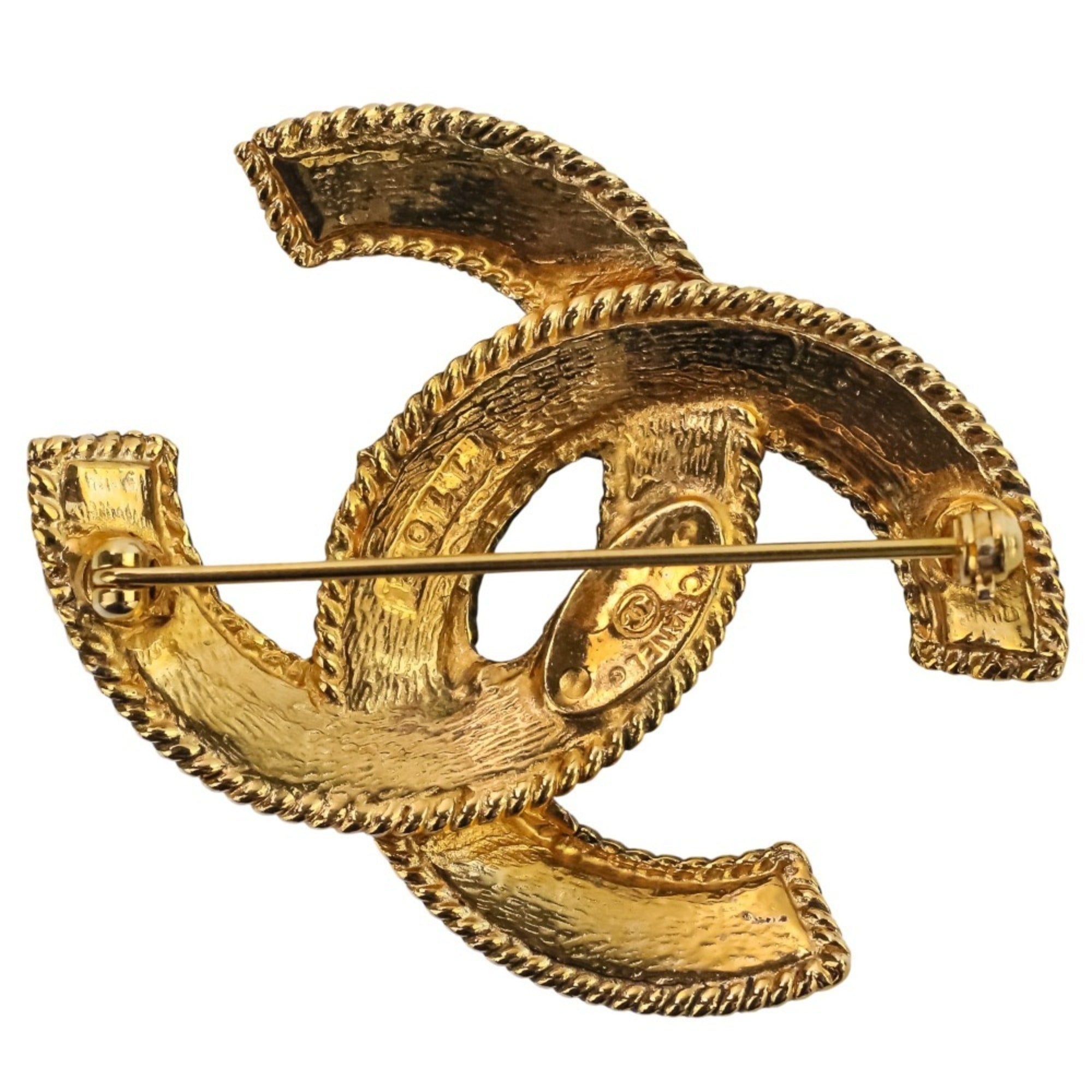 CC Logo Brooch Metal