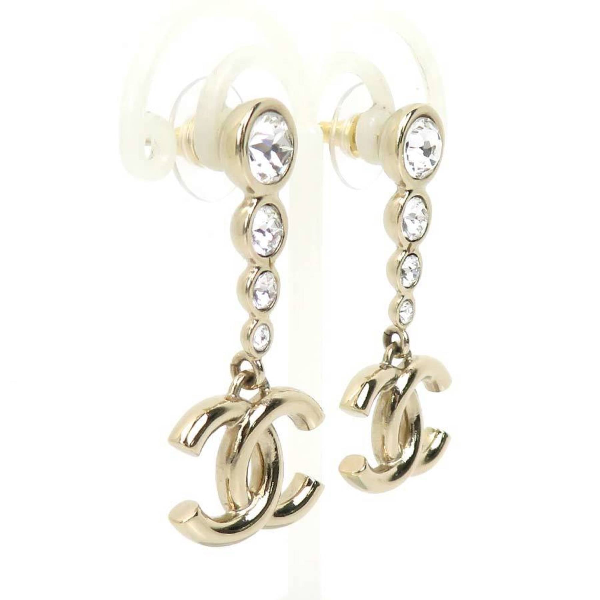 CC Logo Earrings Gold-Tone Metal