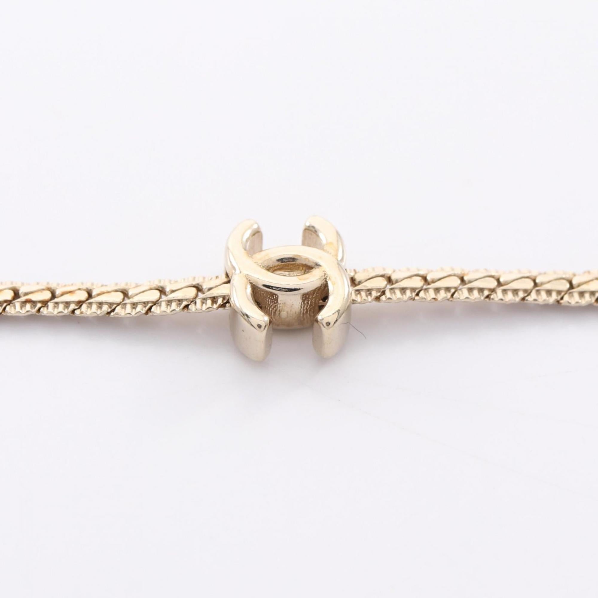 CC Logo Pendant Necklace Metal