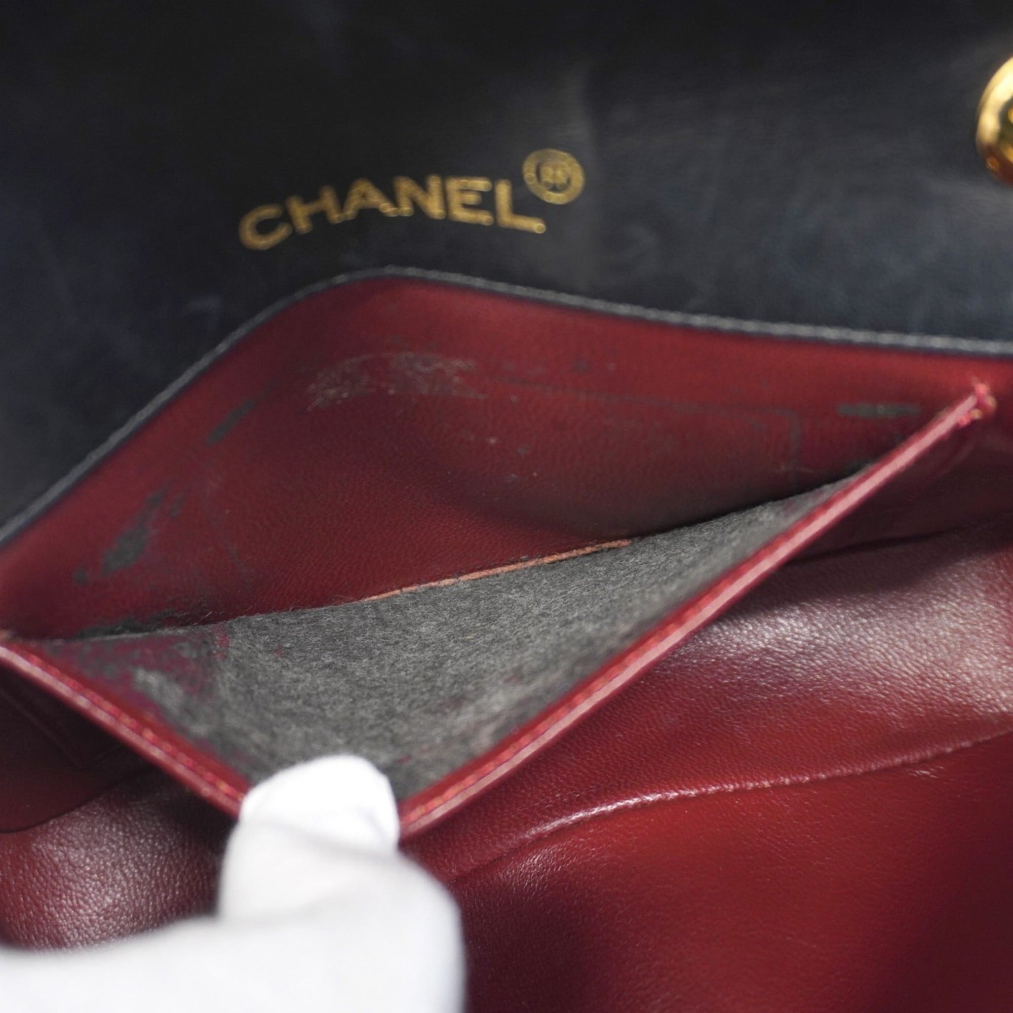 Vintage CC Chain Flap Bag Quilted Lambskin Mini