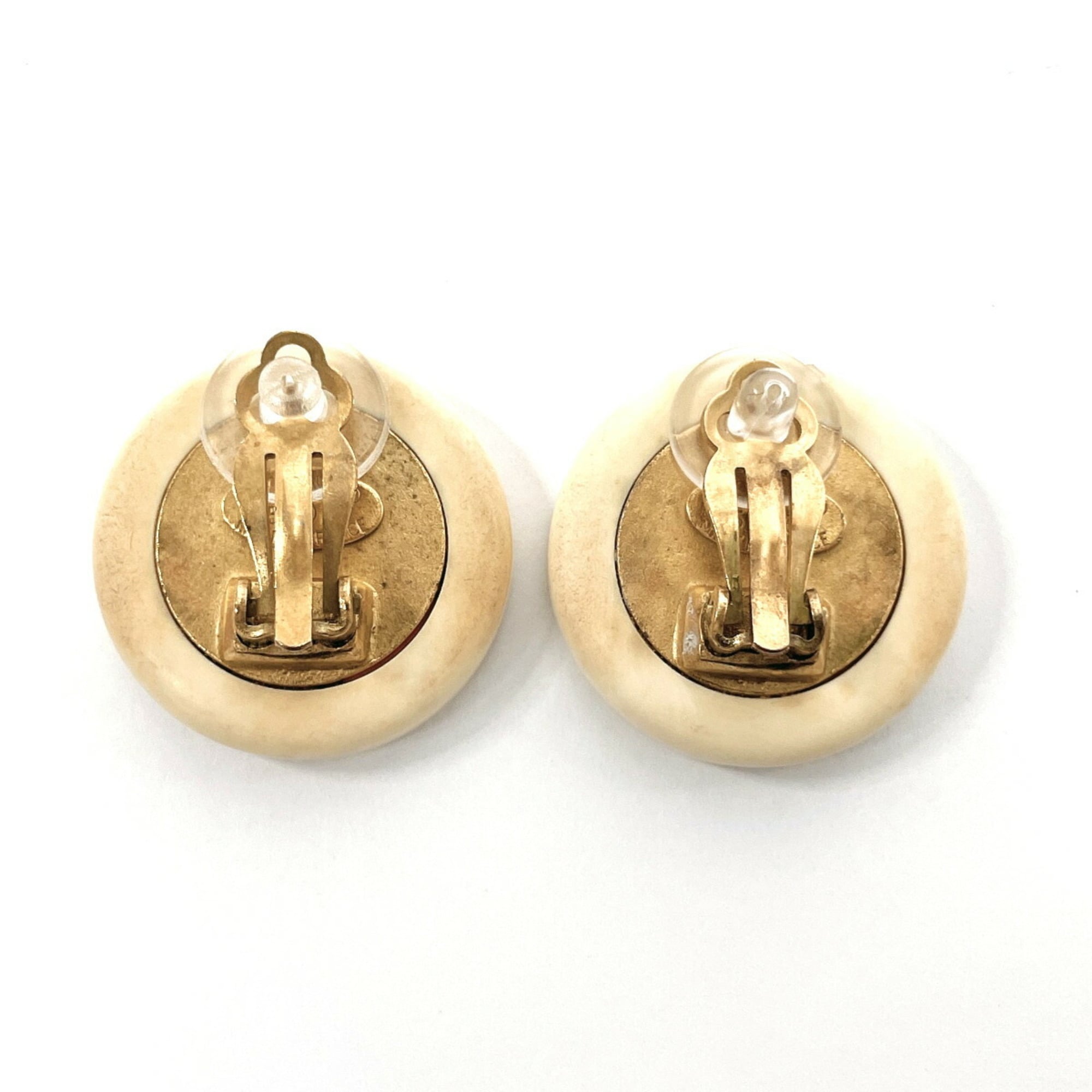 CC Logo Clip-On Earrings Metal