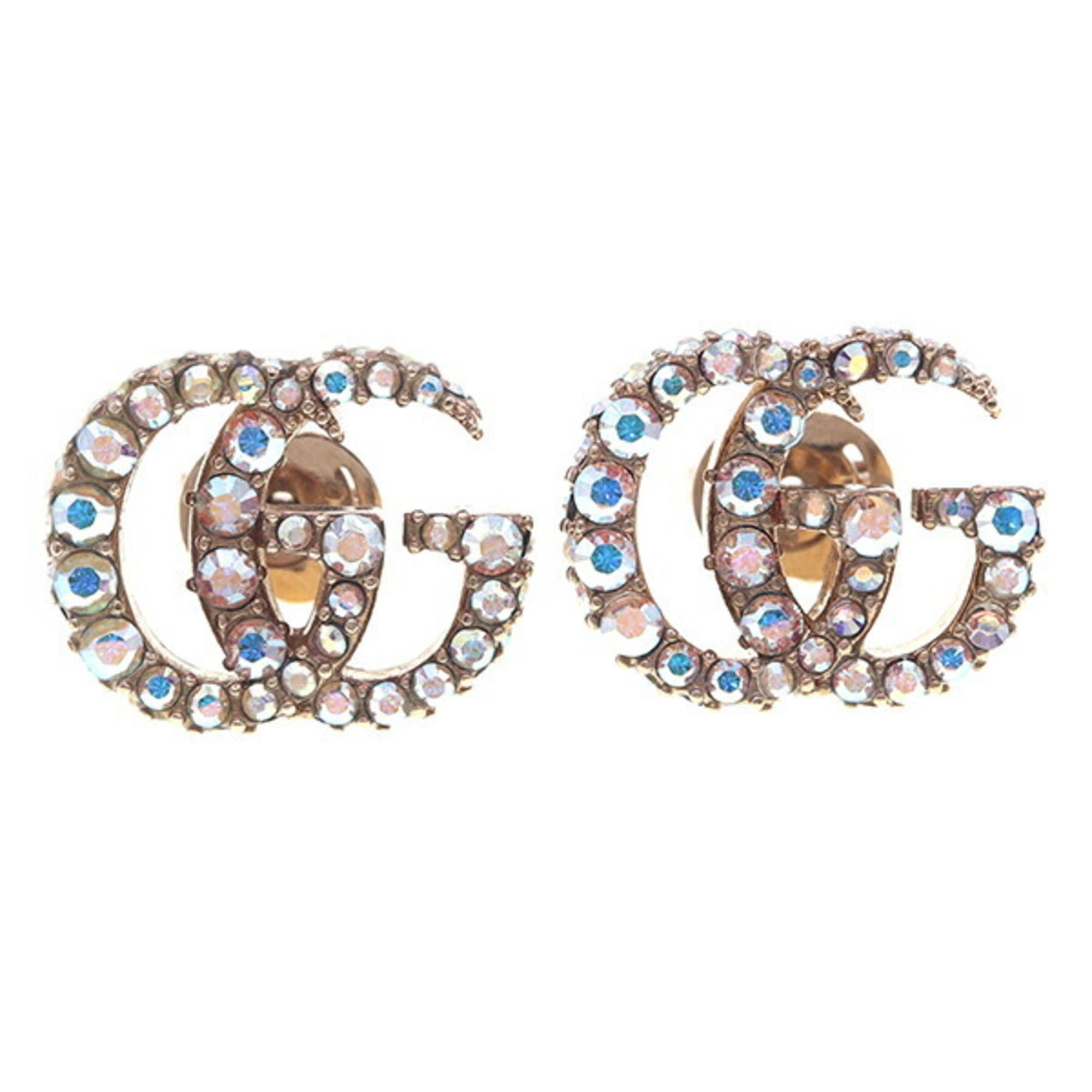 Earrings Crystal Gold-Tone Metal