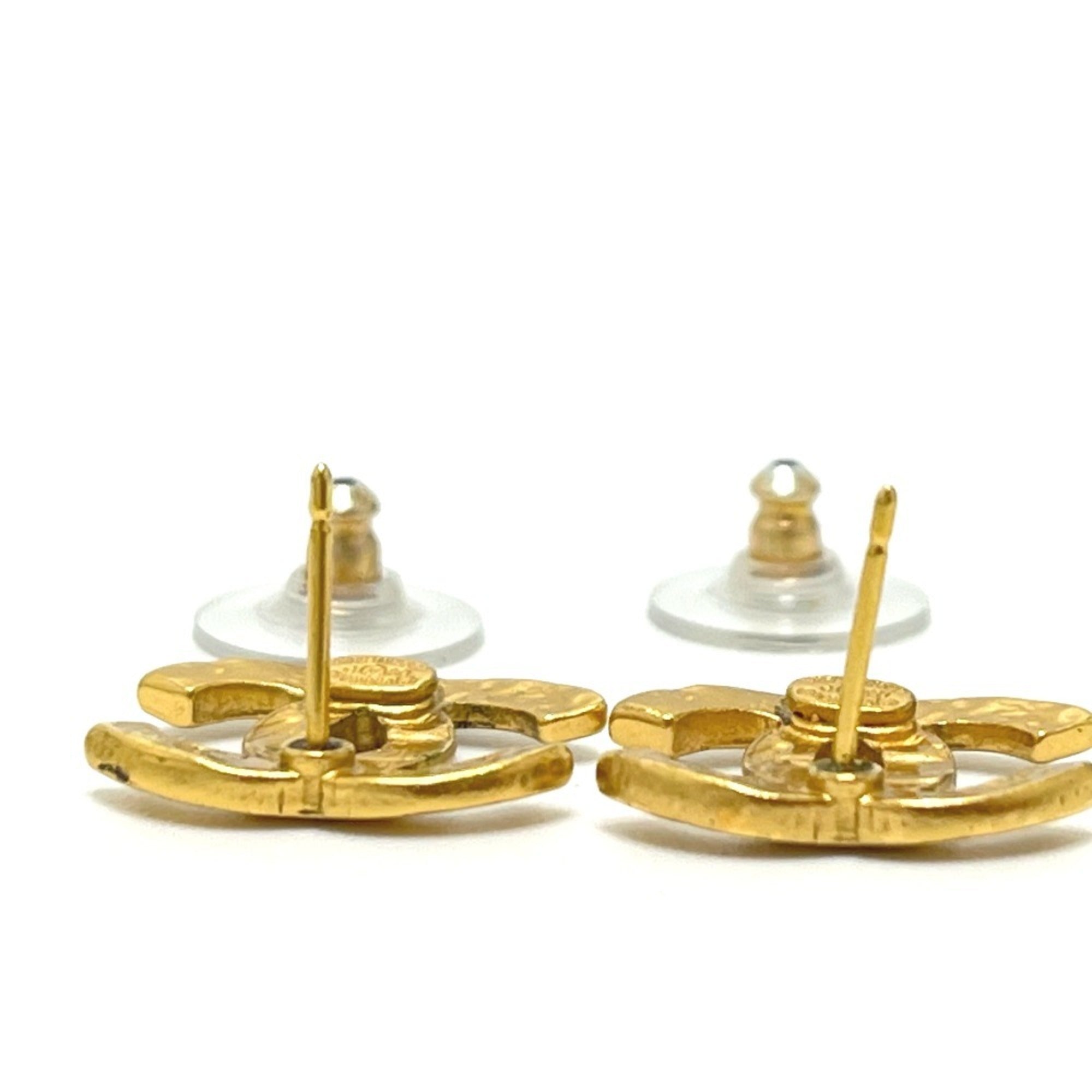 CC Logo Earrings Gold-Tone Metal Gold-Tone Metal