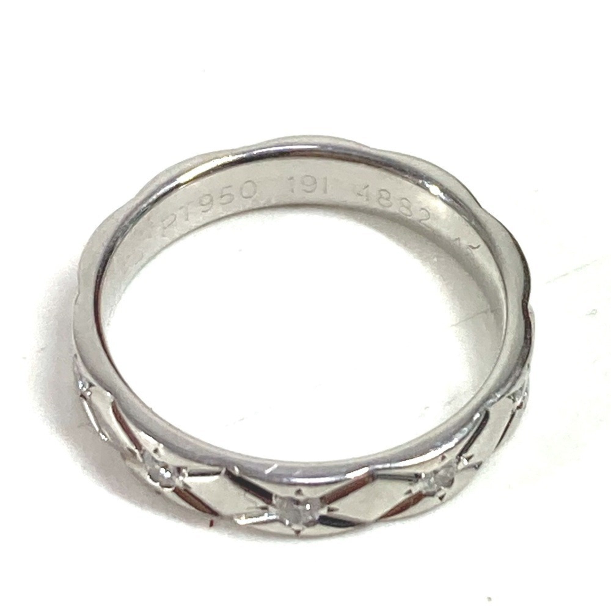 Matelasse Quilted Ring Platinum