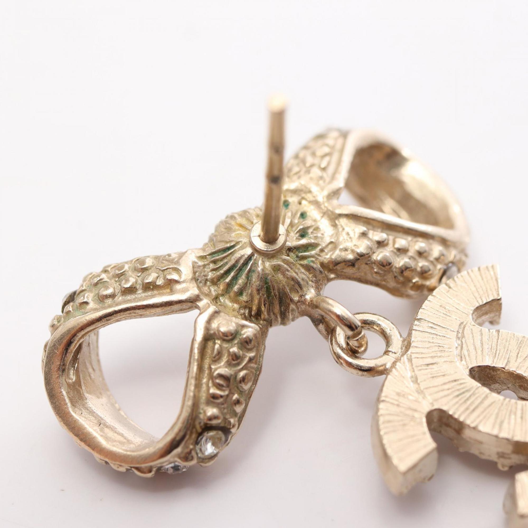 CC Logo Earrings Metal Gold-Tone Metal