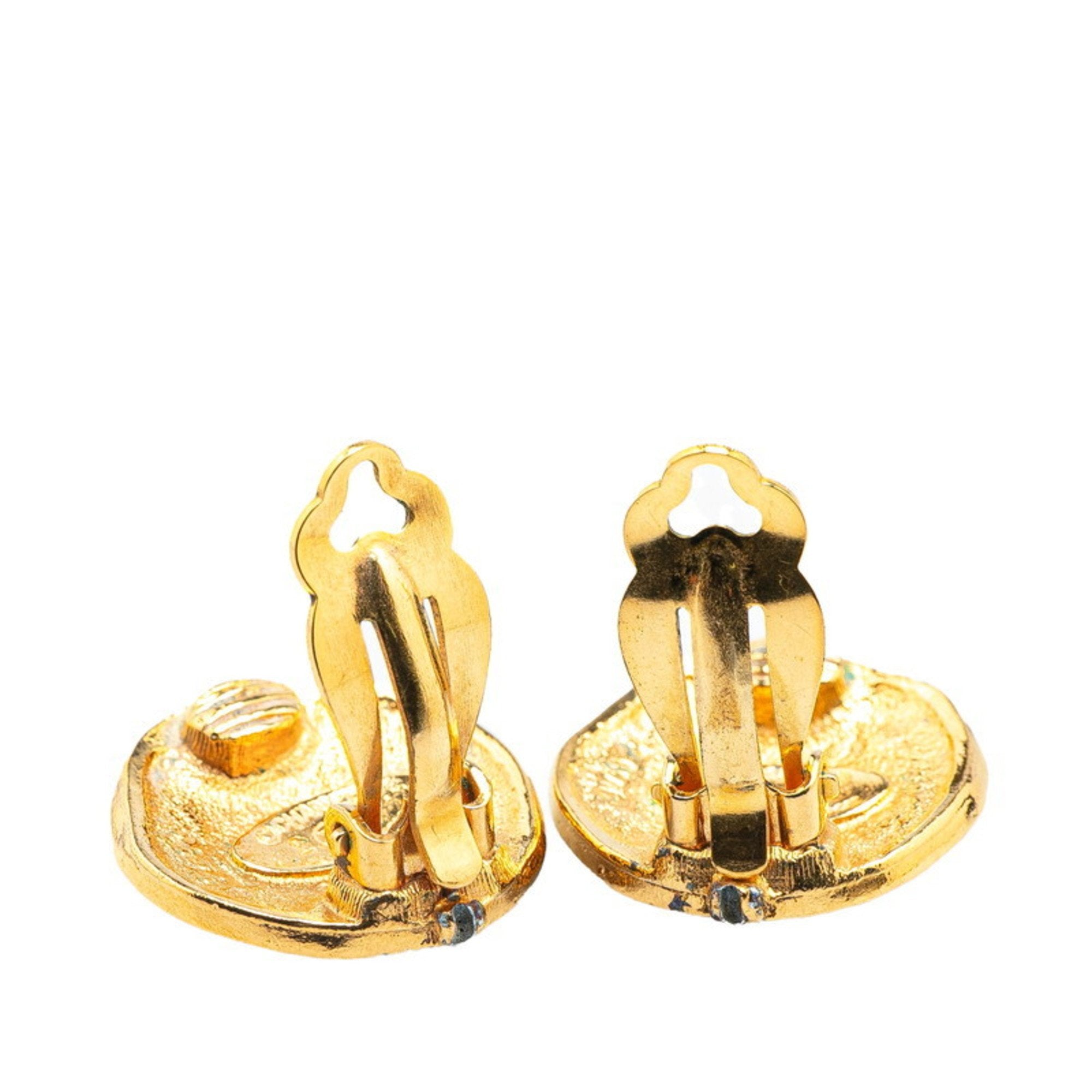 Earrings Gold-Tone Metal