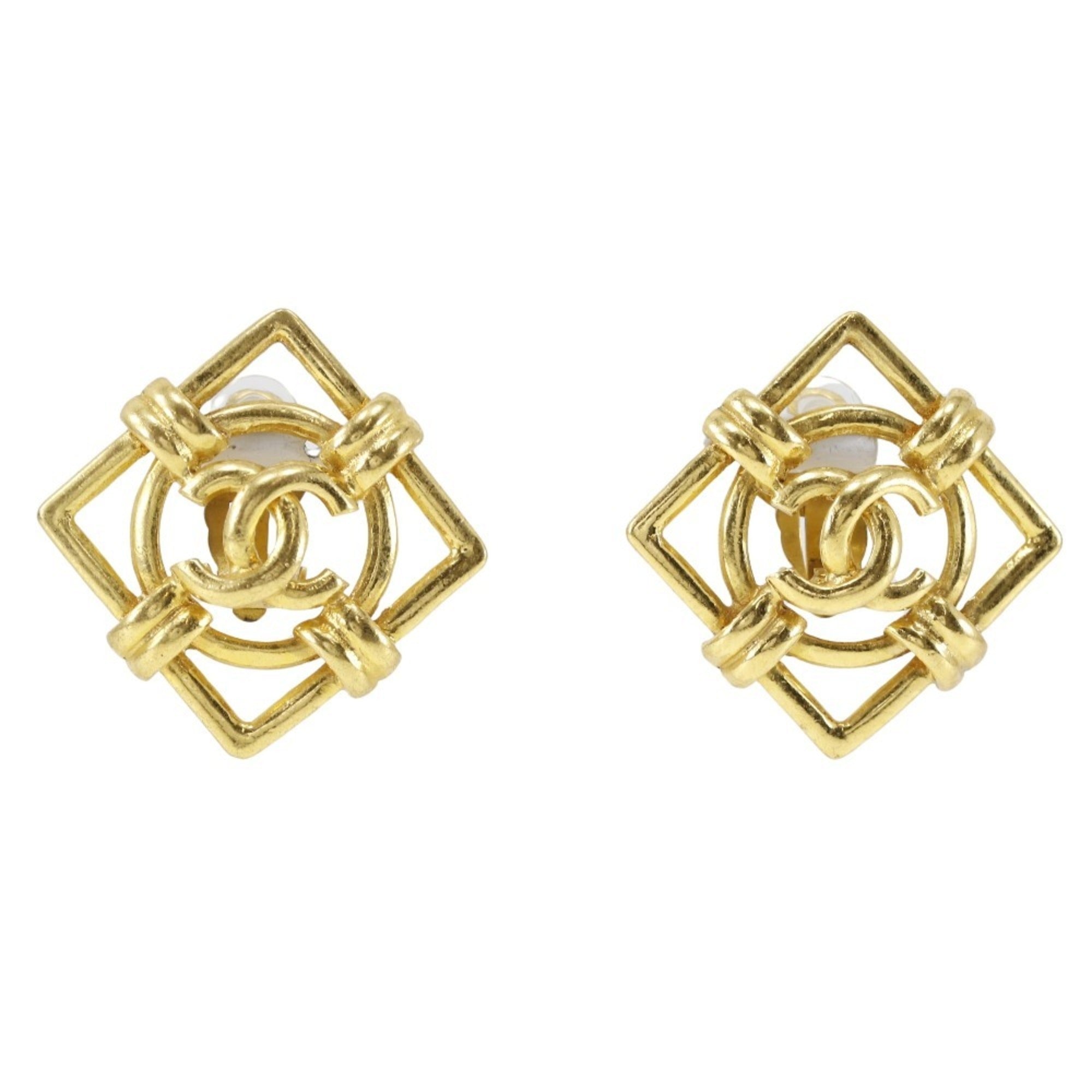 Clip-On Earrings Clip-On Gold-Tone Metal