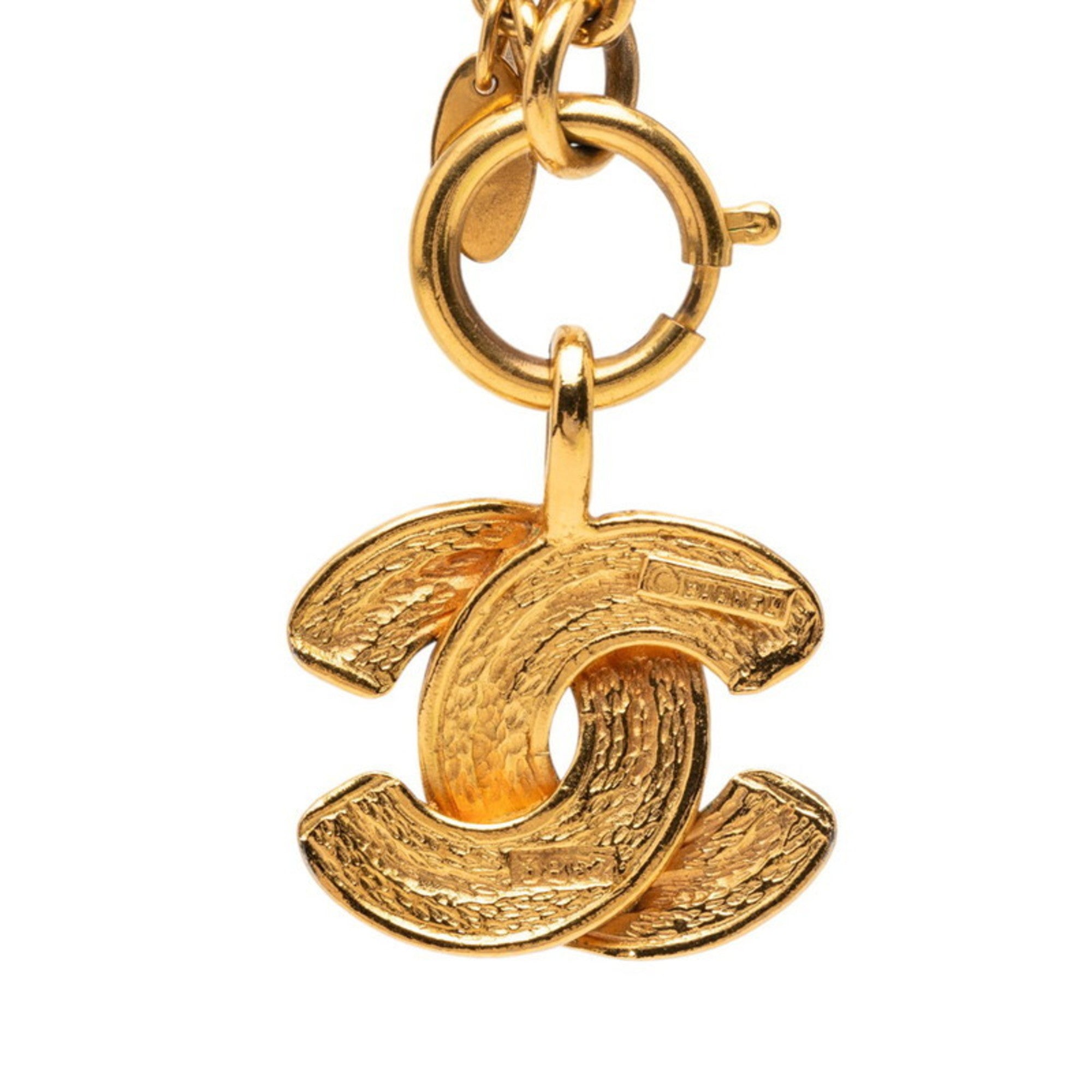 CC Logo Pendant Necklace Metal