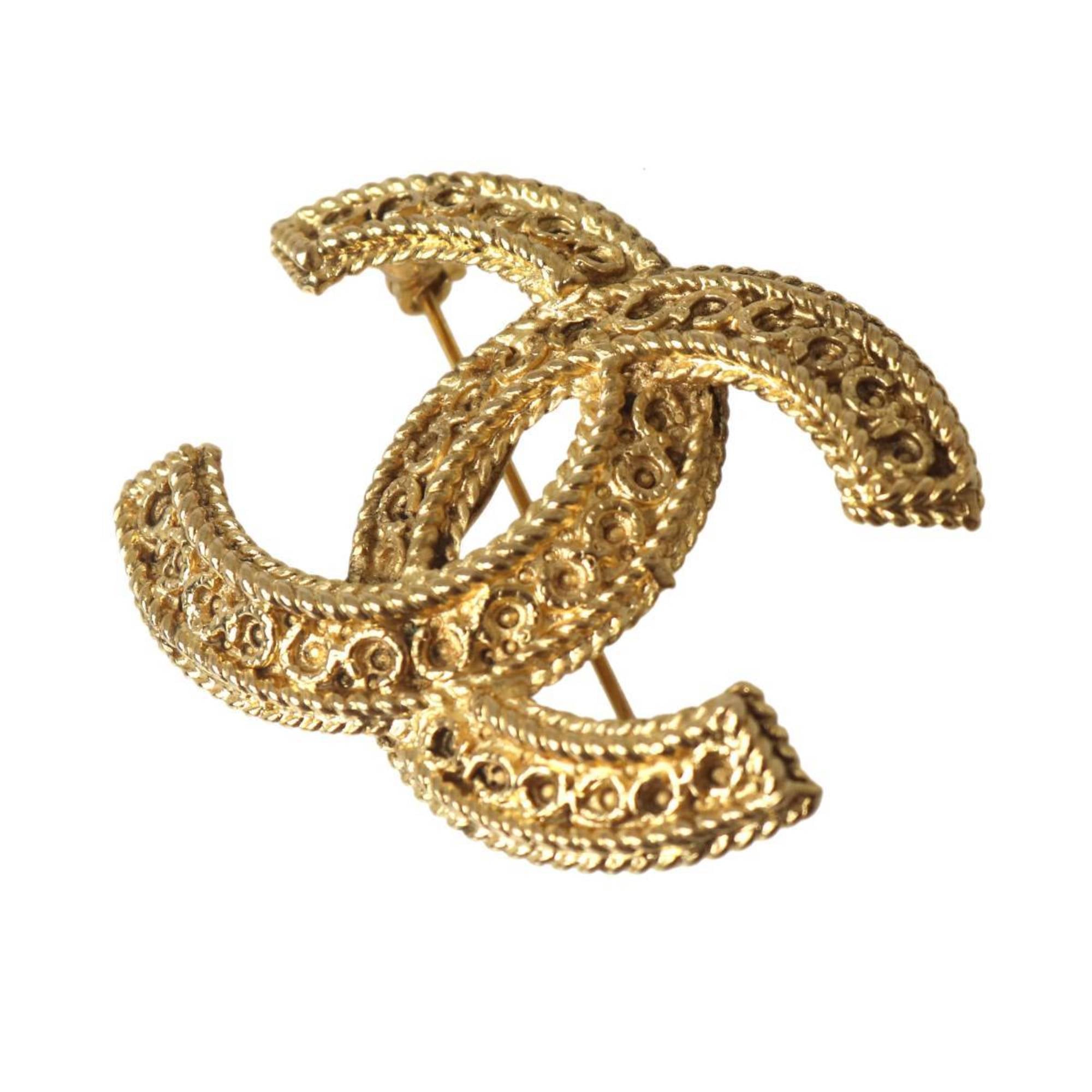 CC Logo Brooch Metal