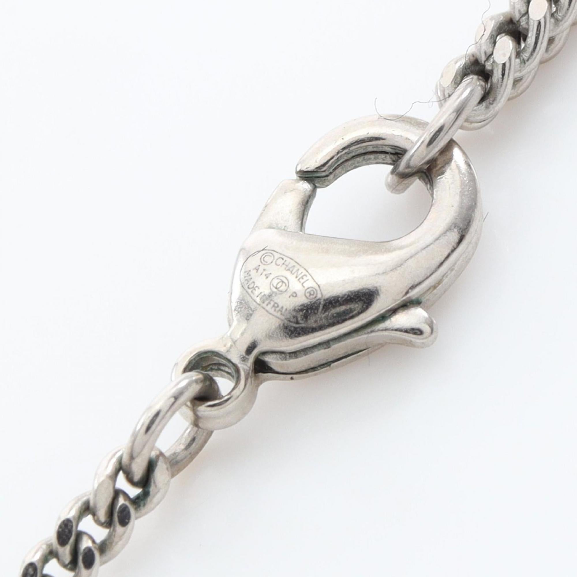 CC Logo Pendant Necklace Sterling Silver