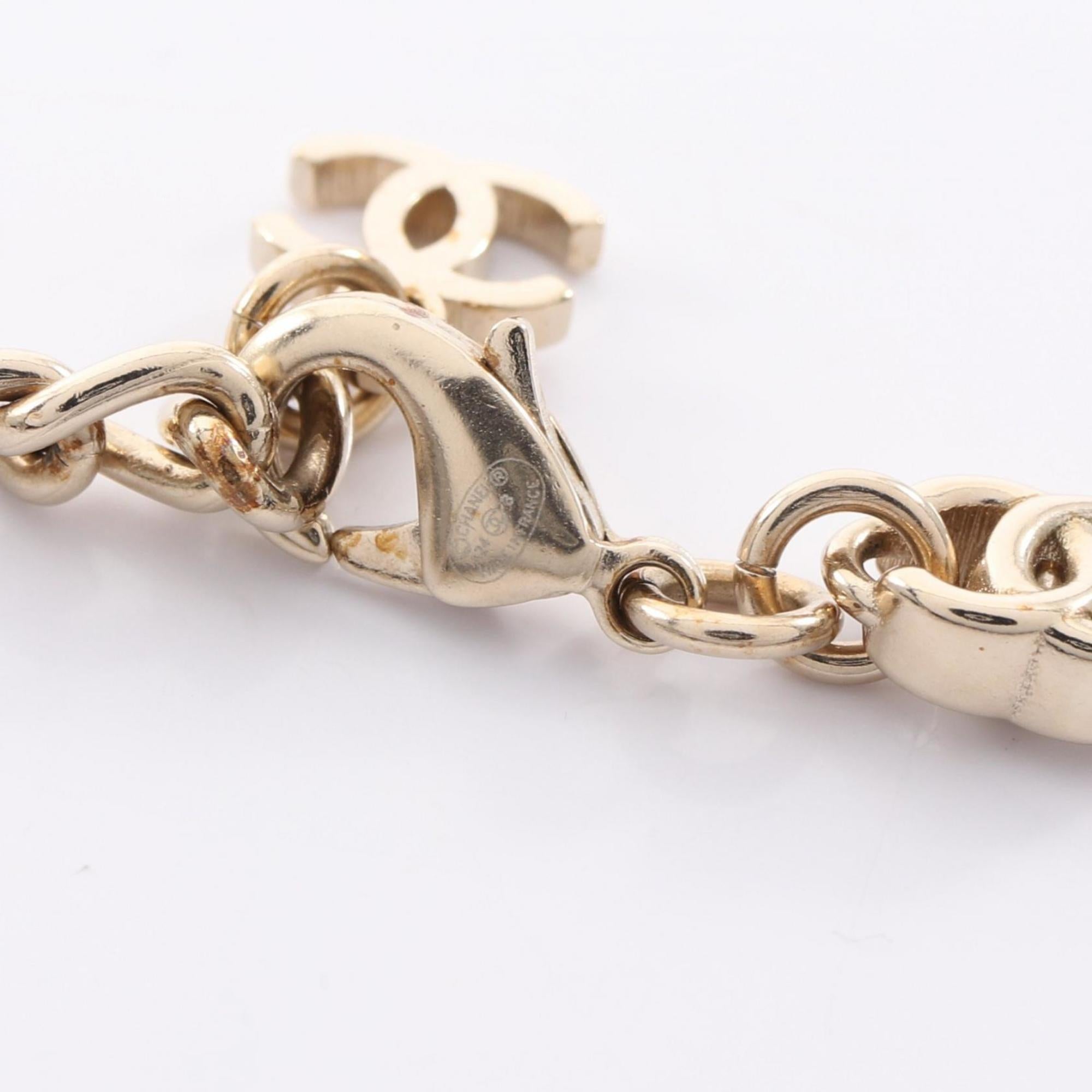 CC Logo Pendant Necklace Metal