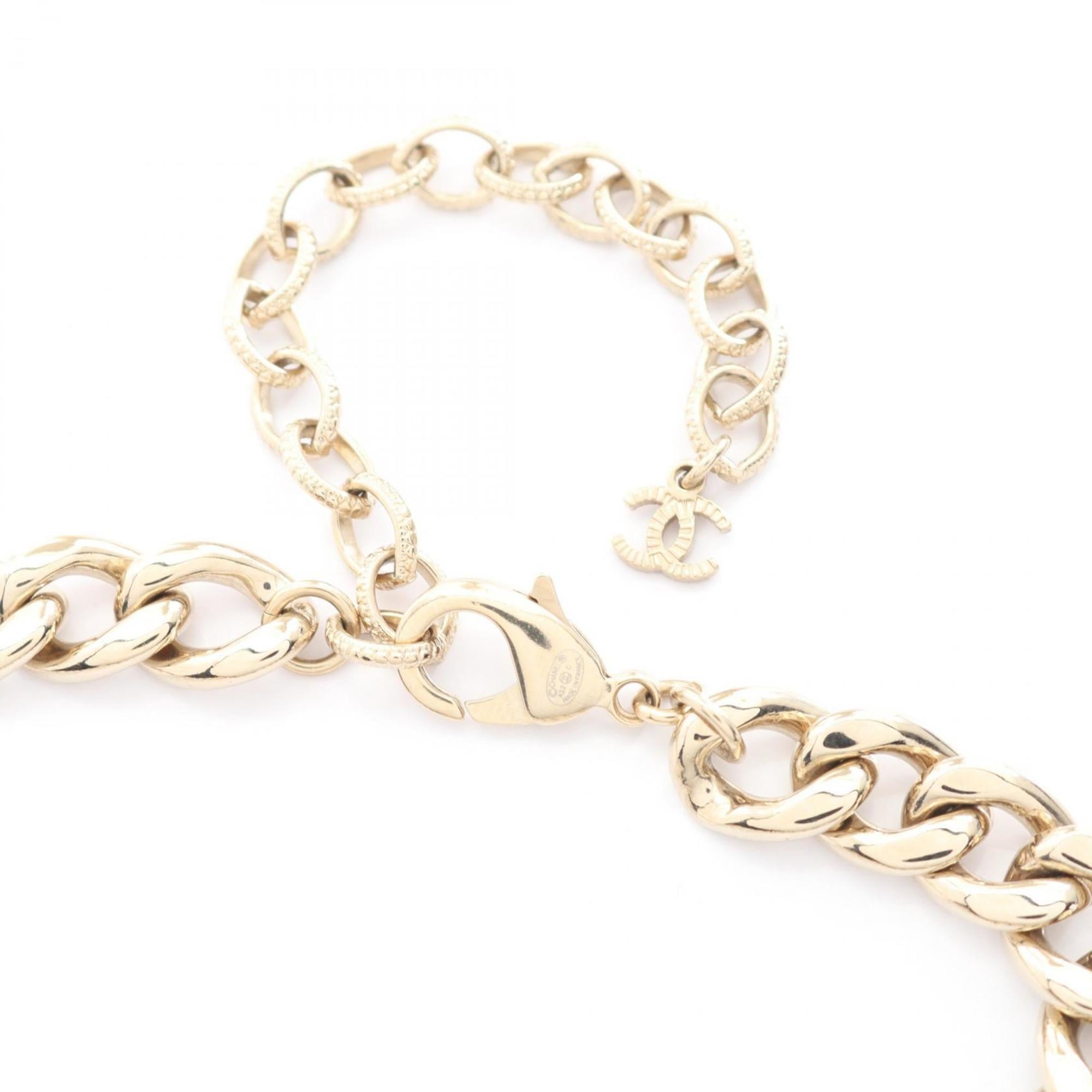 CC Logo Pendant Necklace Metal