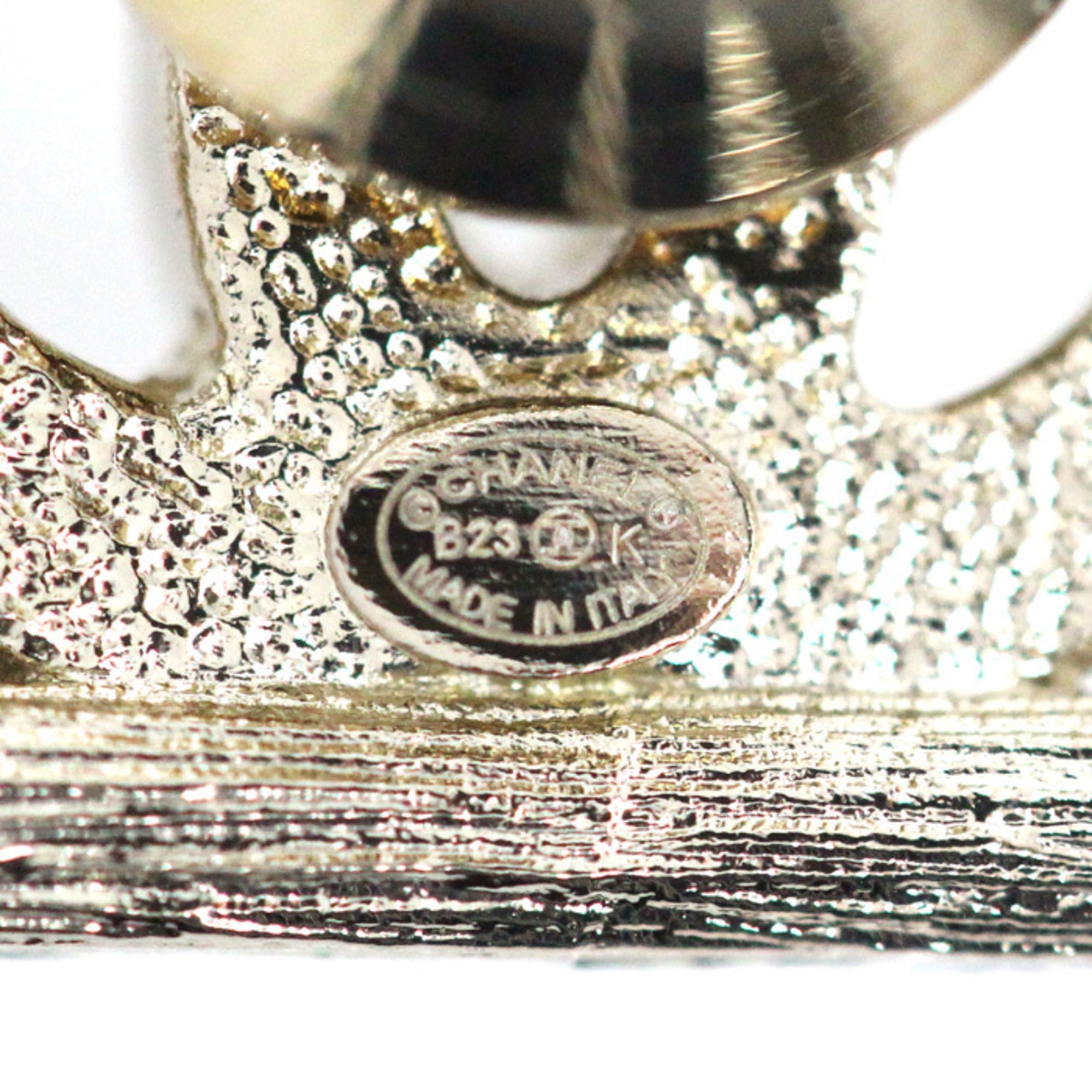 CC Logo Brooch Metal