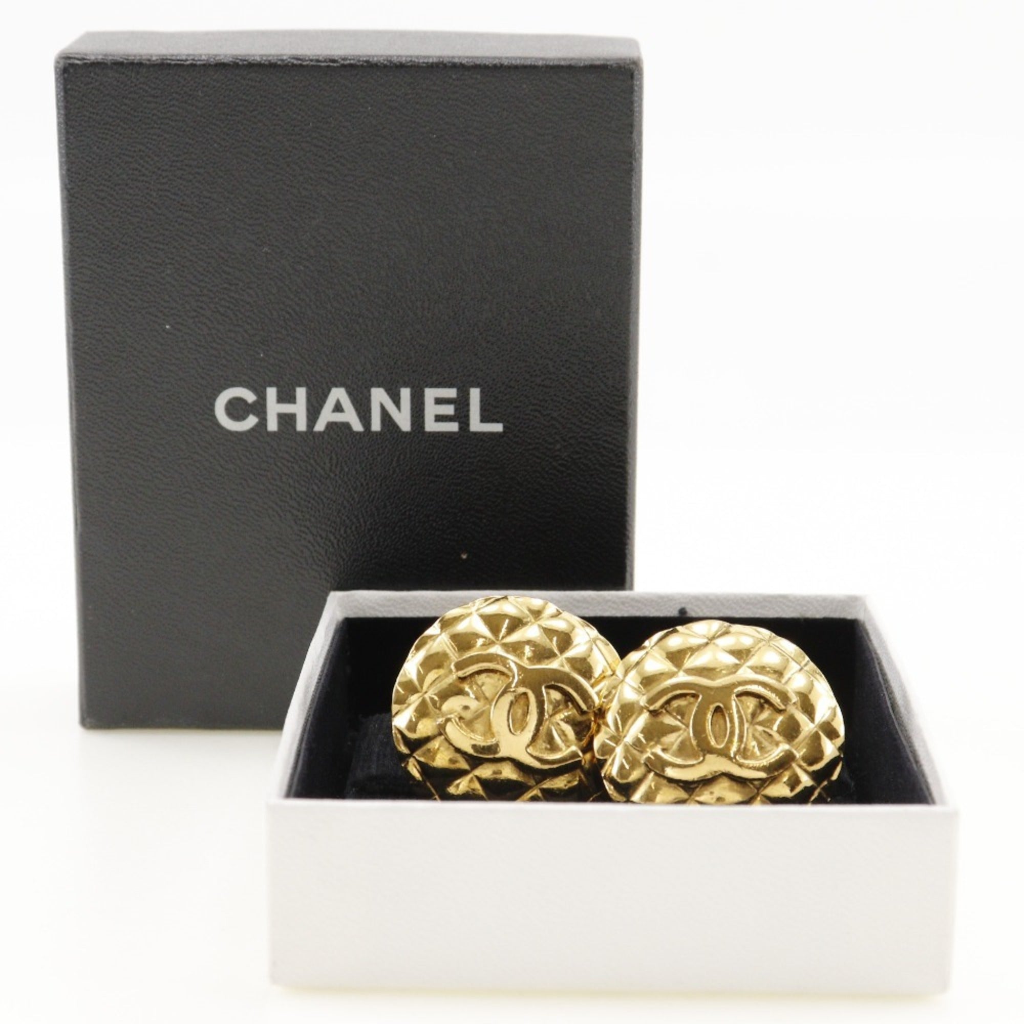 CC Logo Clip-On Earrings Metal