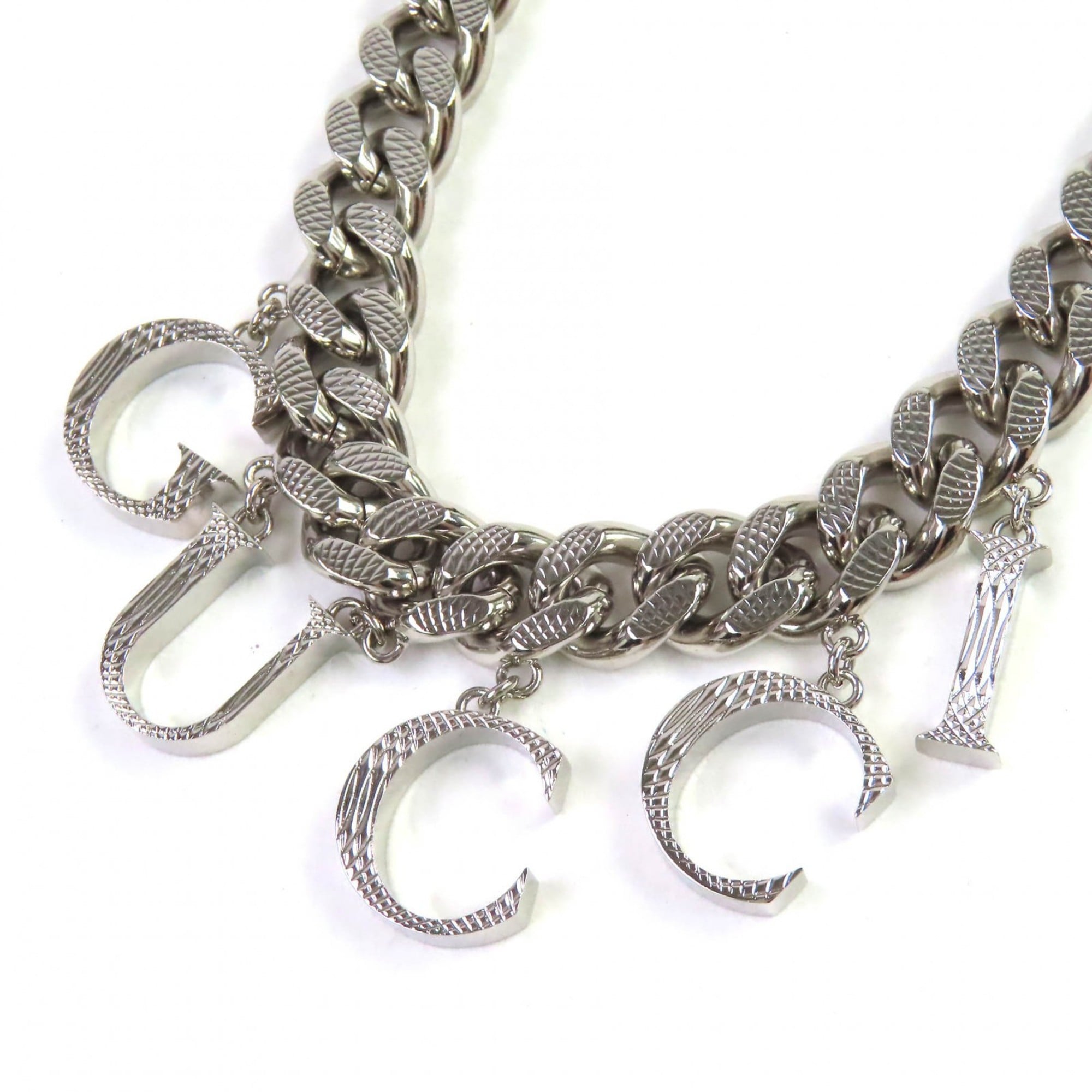 Script Choker Necklace Sterling Silver