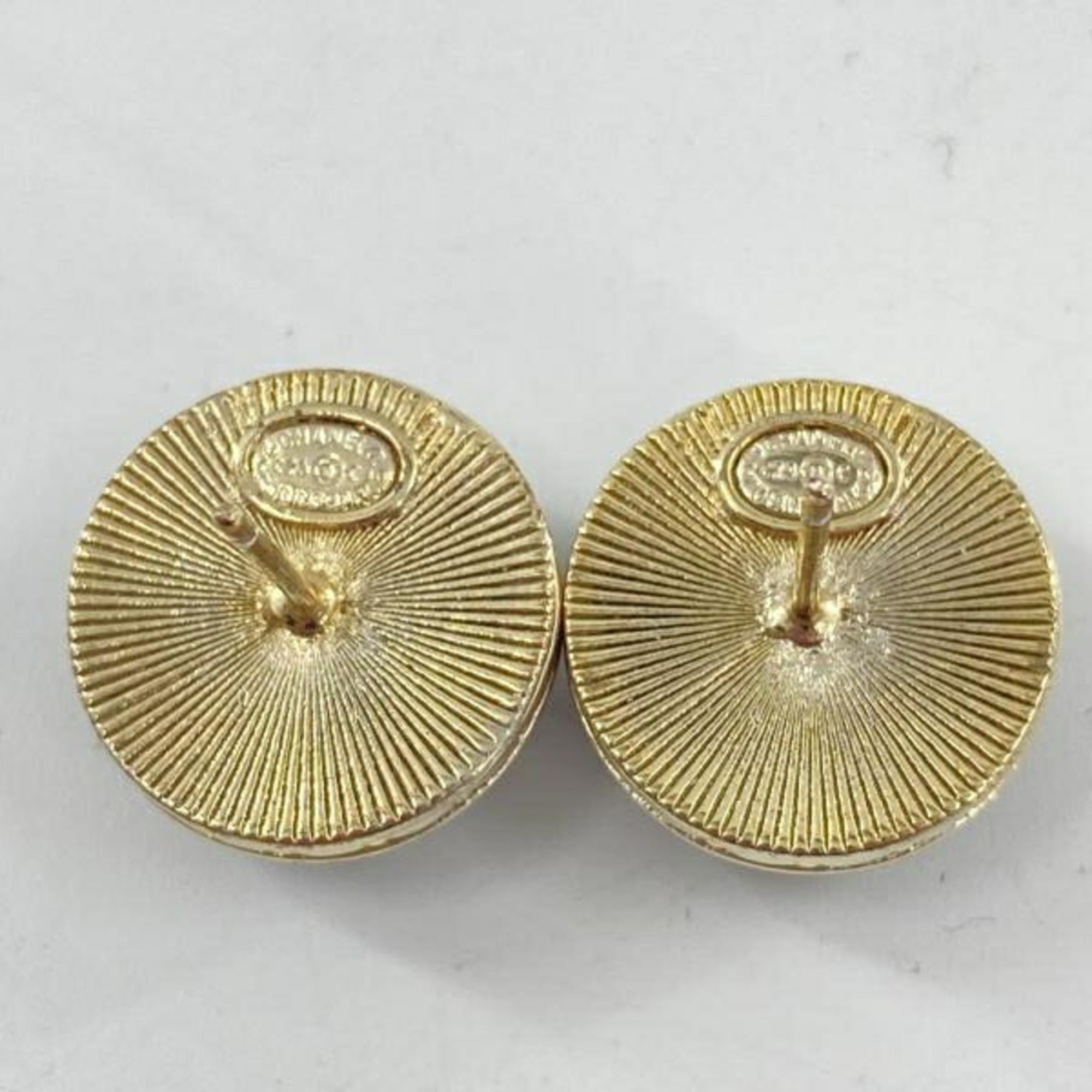 CC Logo Earrings Gold-Tone Metal Gold-Tone Metal