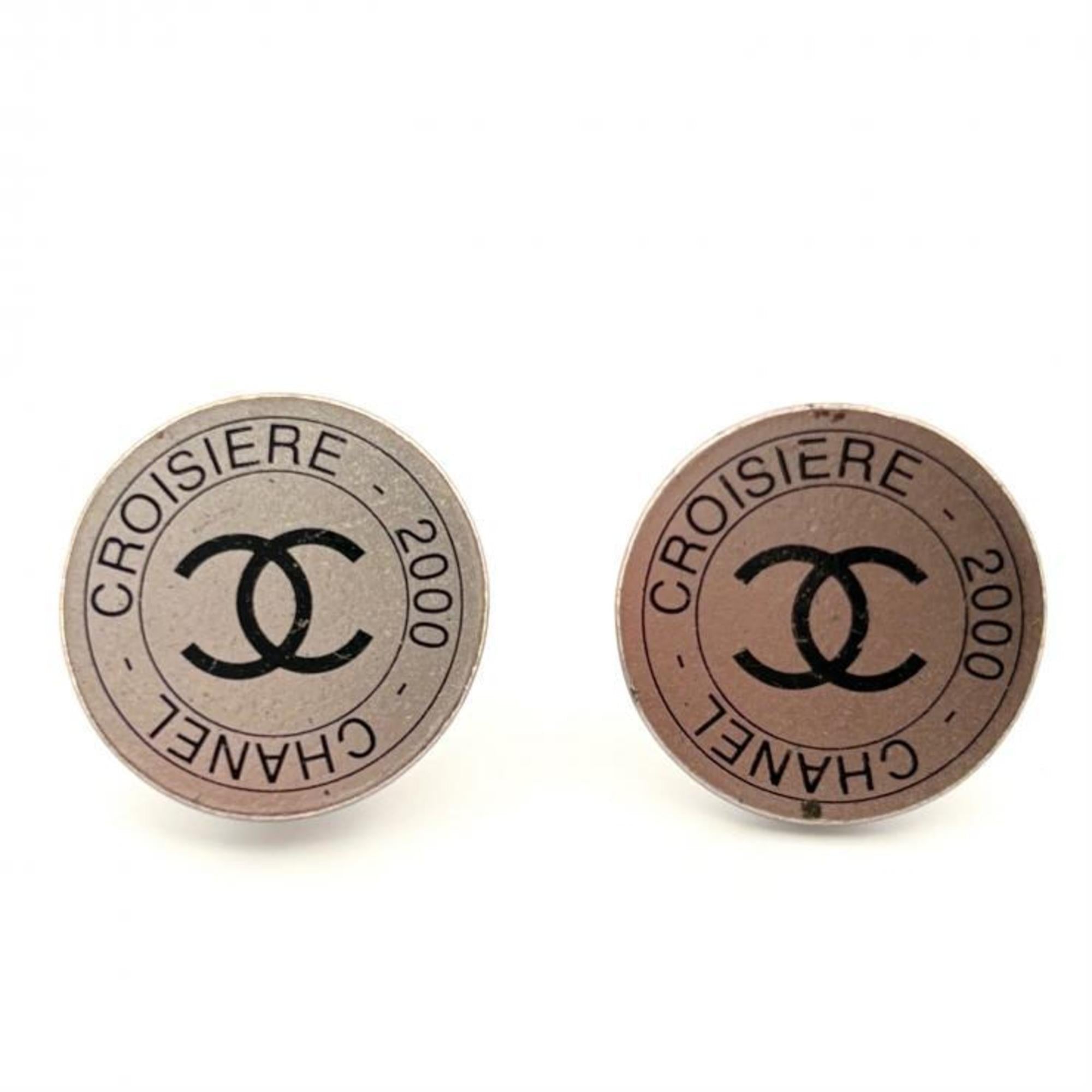 CC Logo Clip-On Earrings Metal