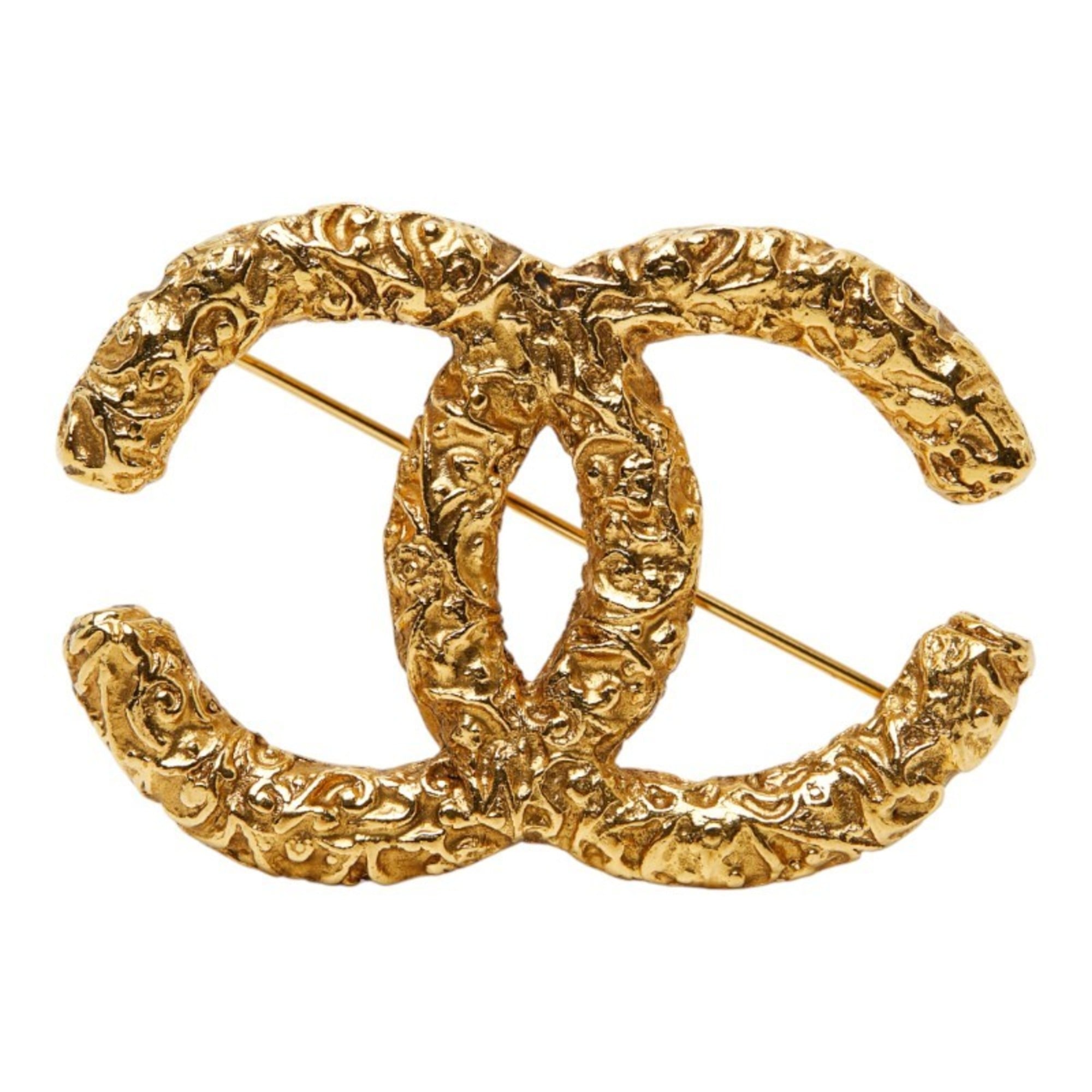 CC Logo Brooch Metal