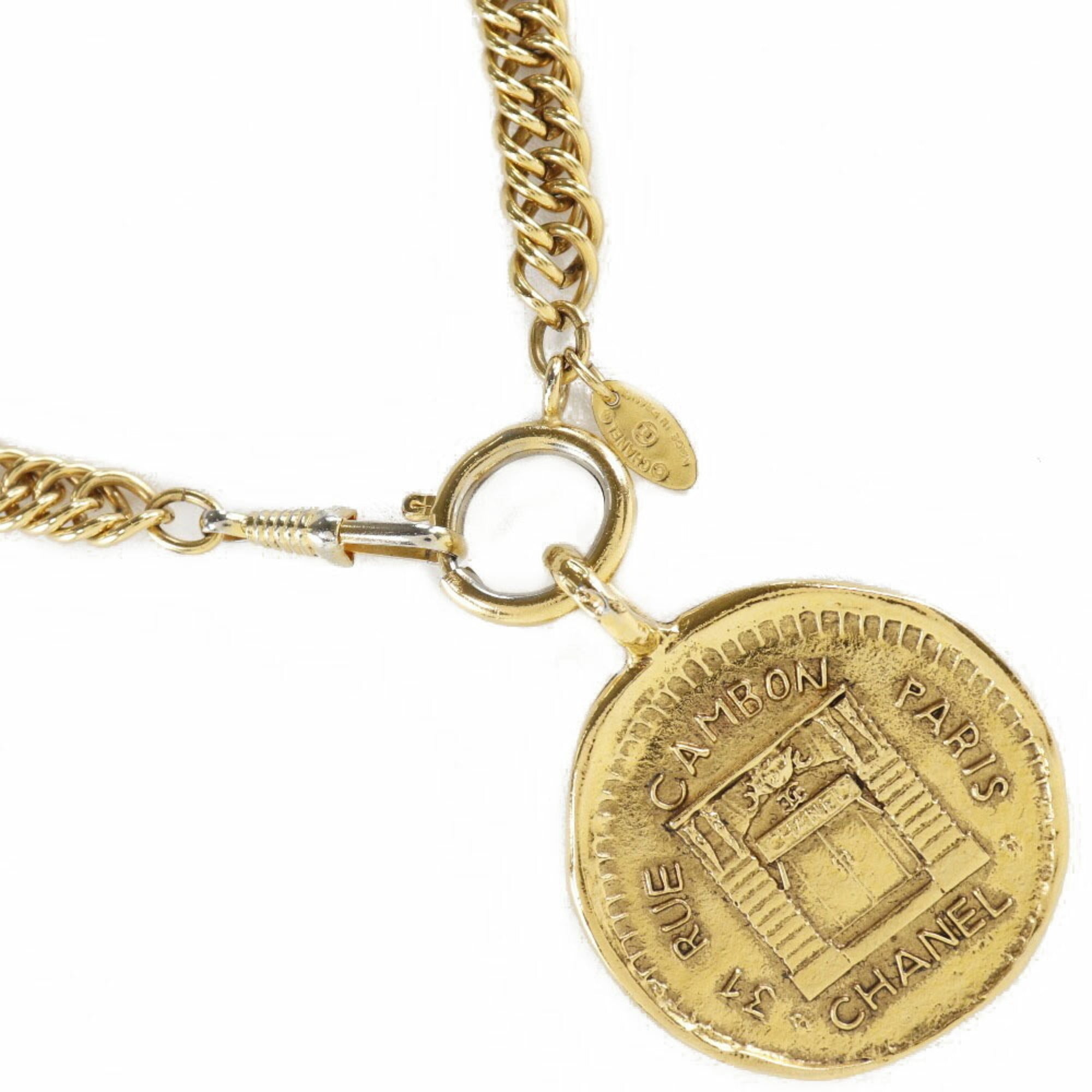 Vintage Cambon Pendant Necklace Metal