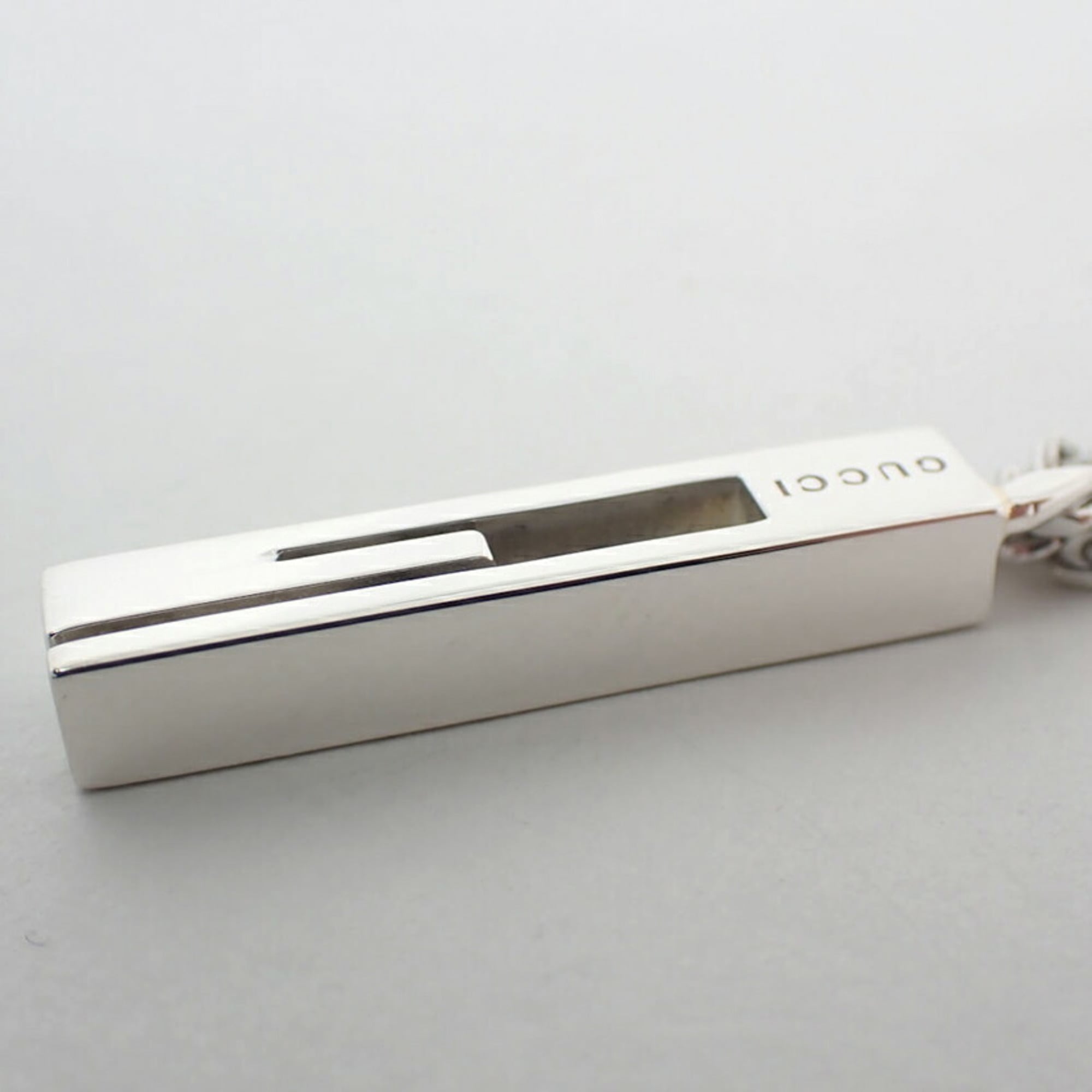 G Motif Pendant Necklace Sterling Silver
