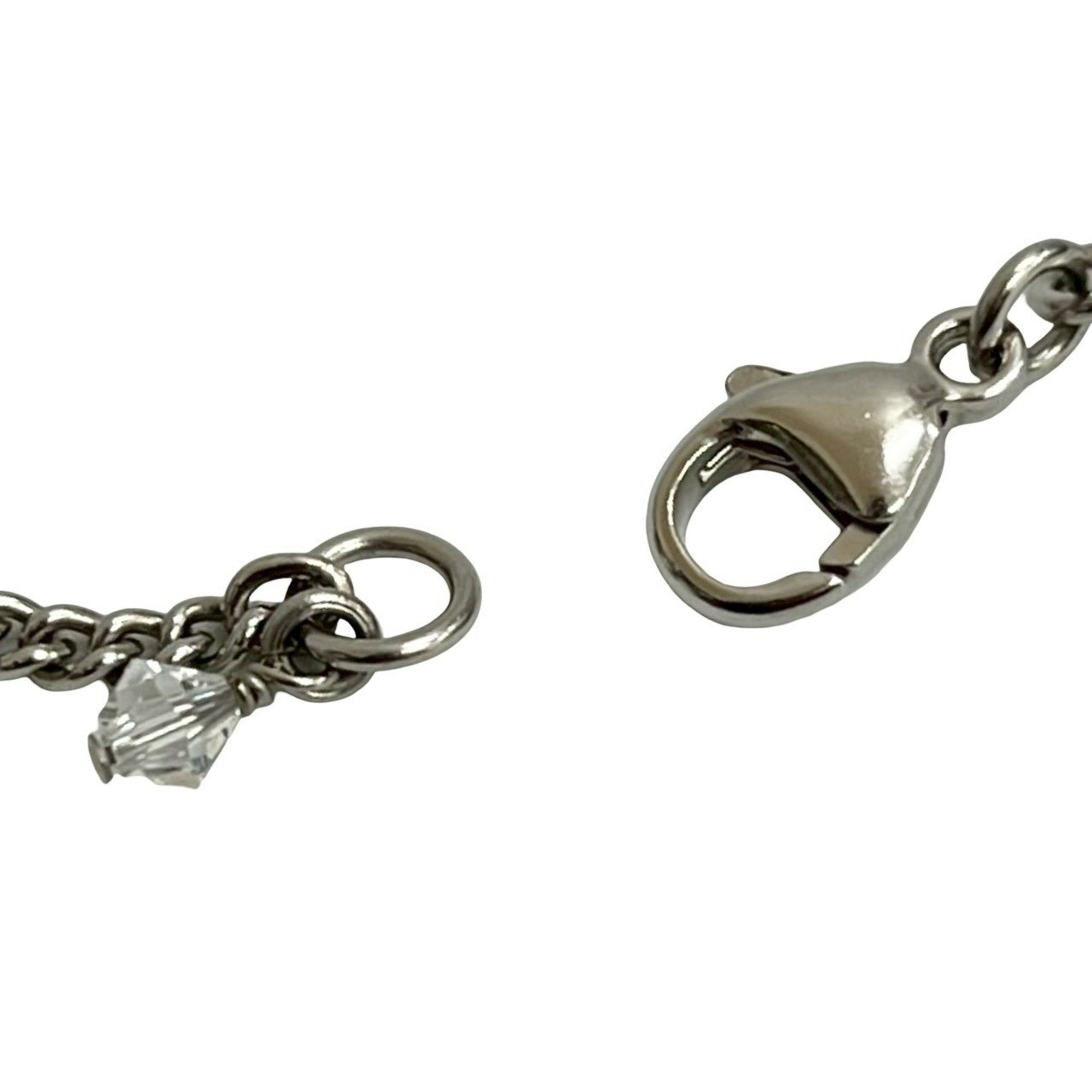 CC Logo Chain Pendant Necklace Sterling Silver