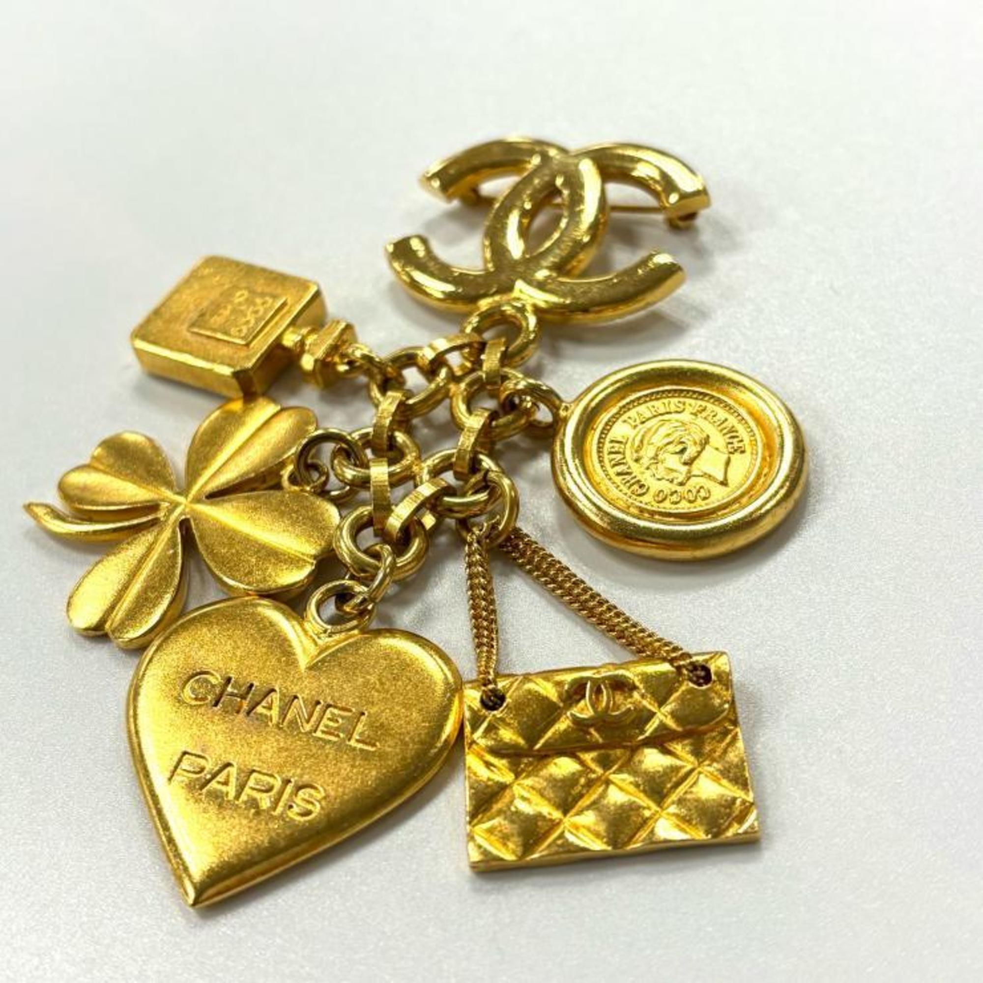 CC Logo Brooch Metal