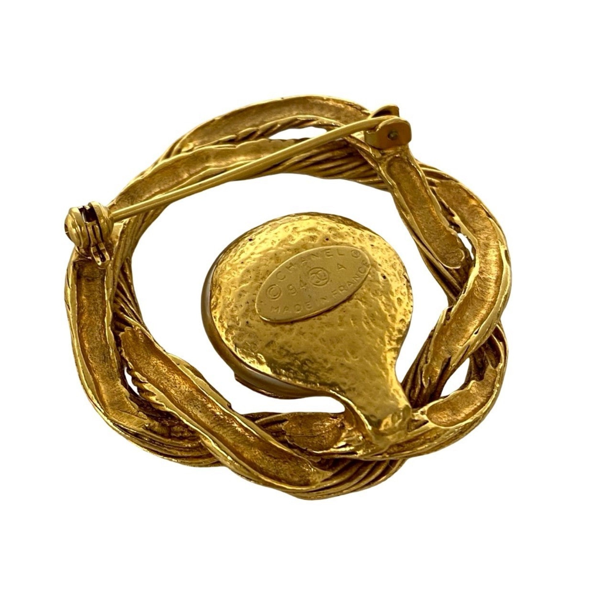 CC Logo Brooch Metal