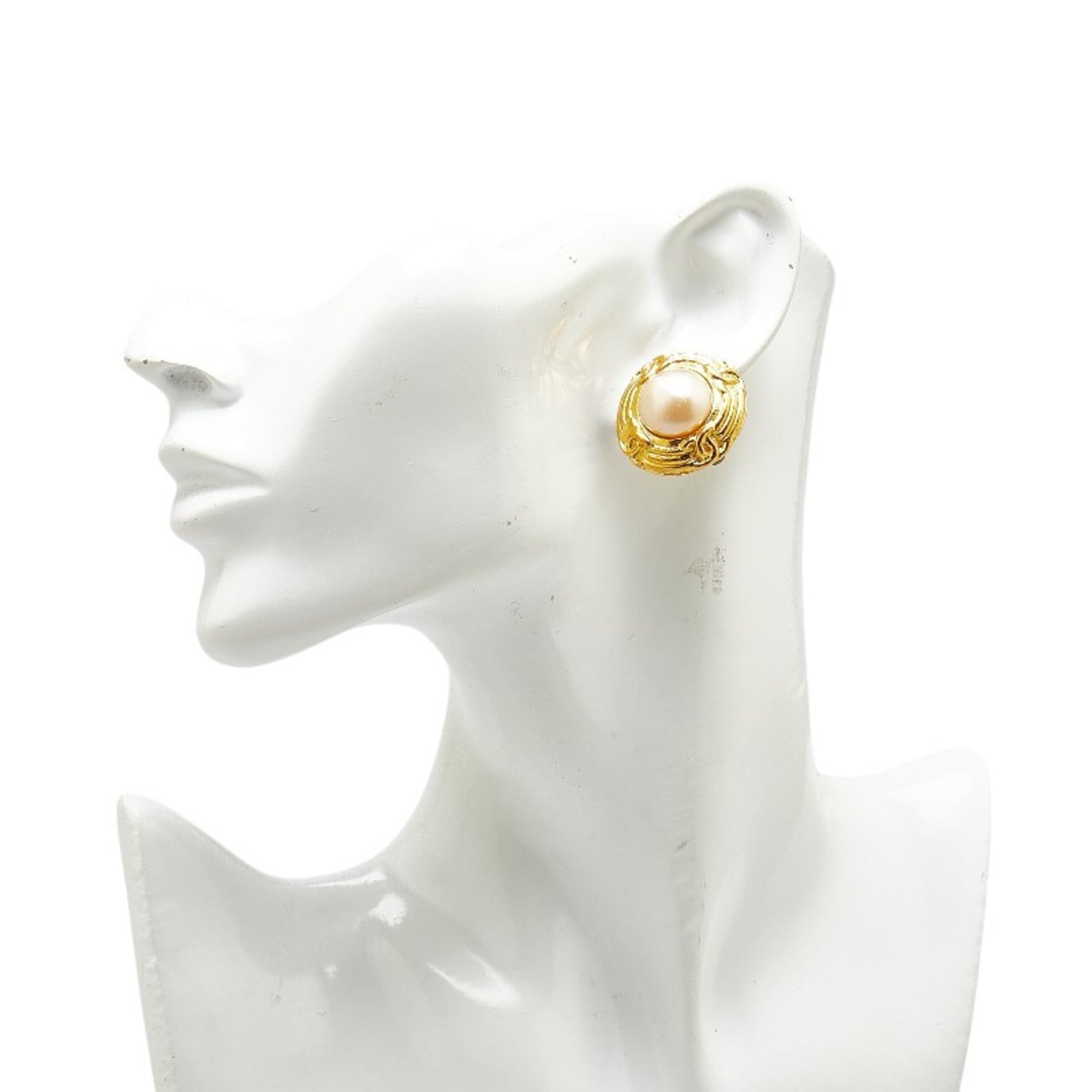 CC Logo Clip-On Earrings Metal