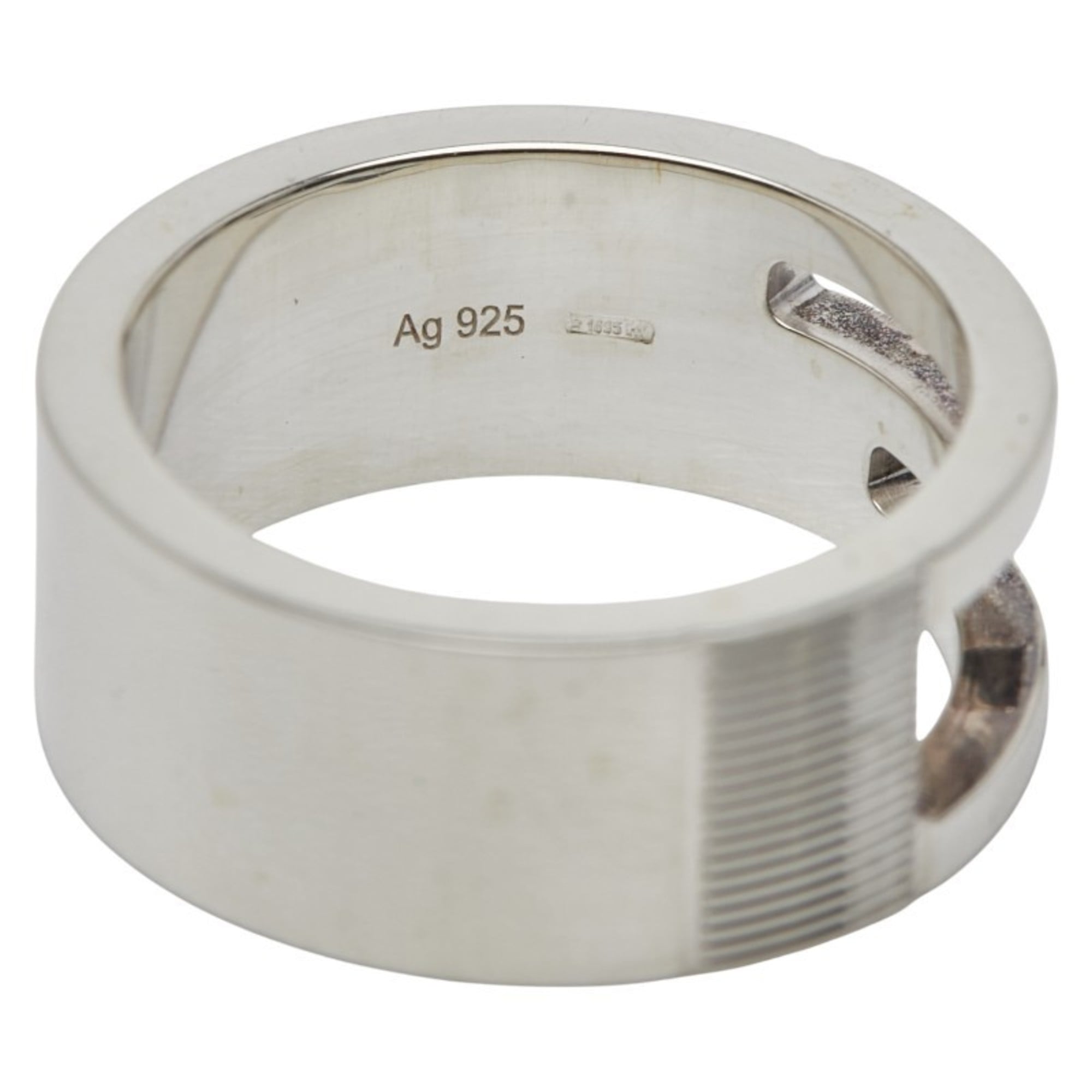 Cutout G Ring Sterling Silver