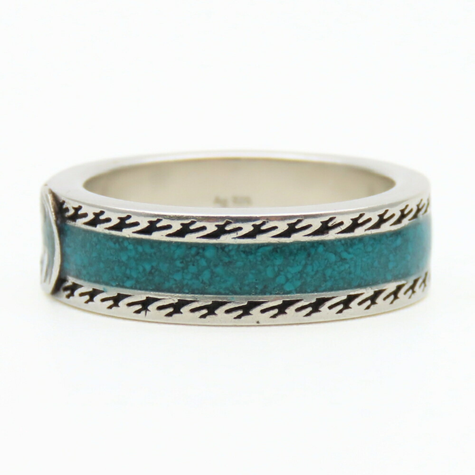 Ring Enamel and Sterling Silver