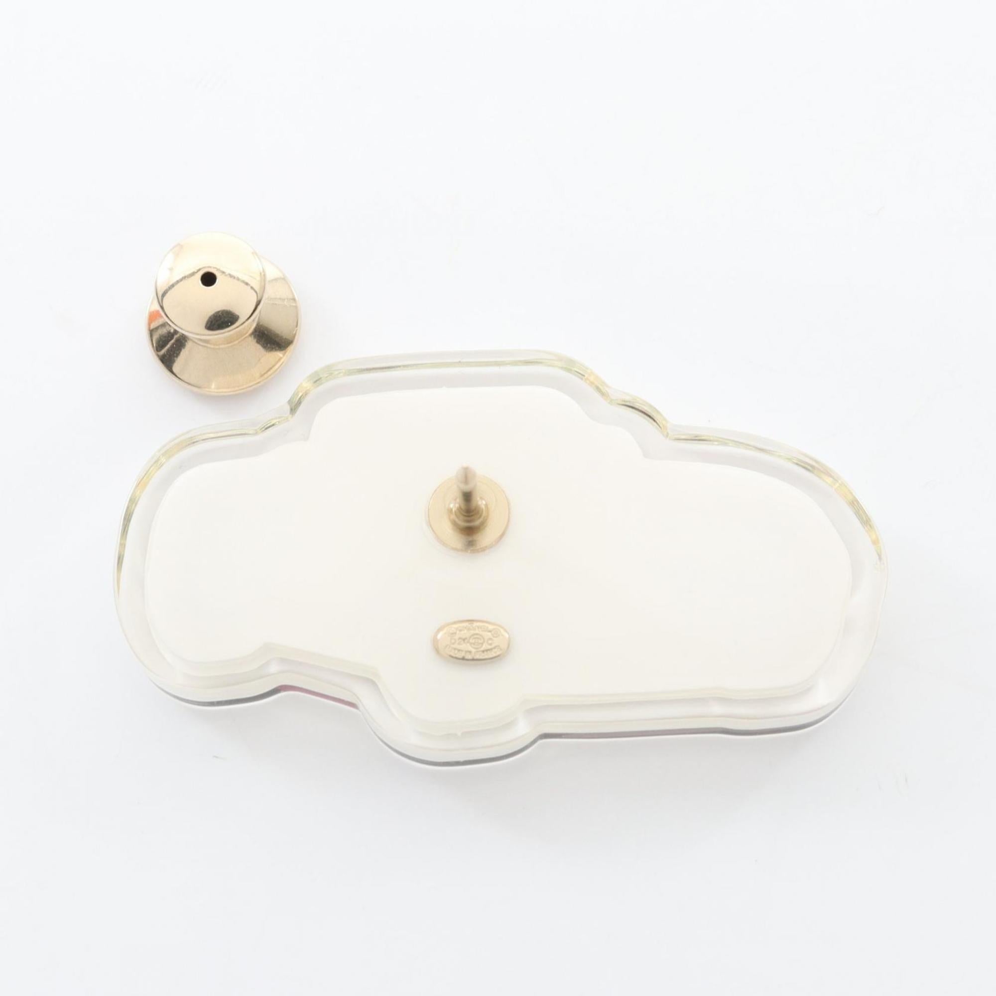 CC Logo Brooch Metal