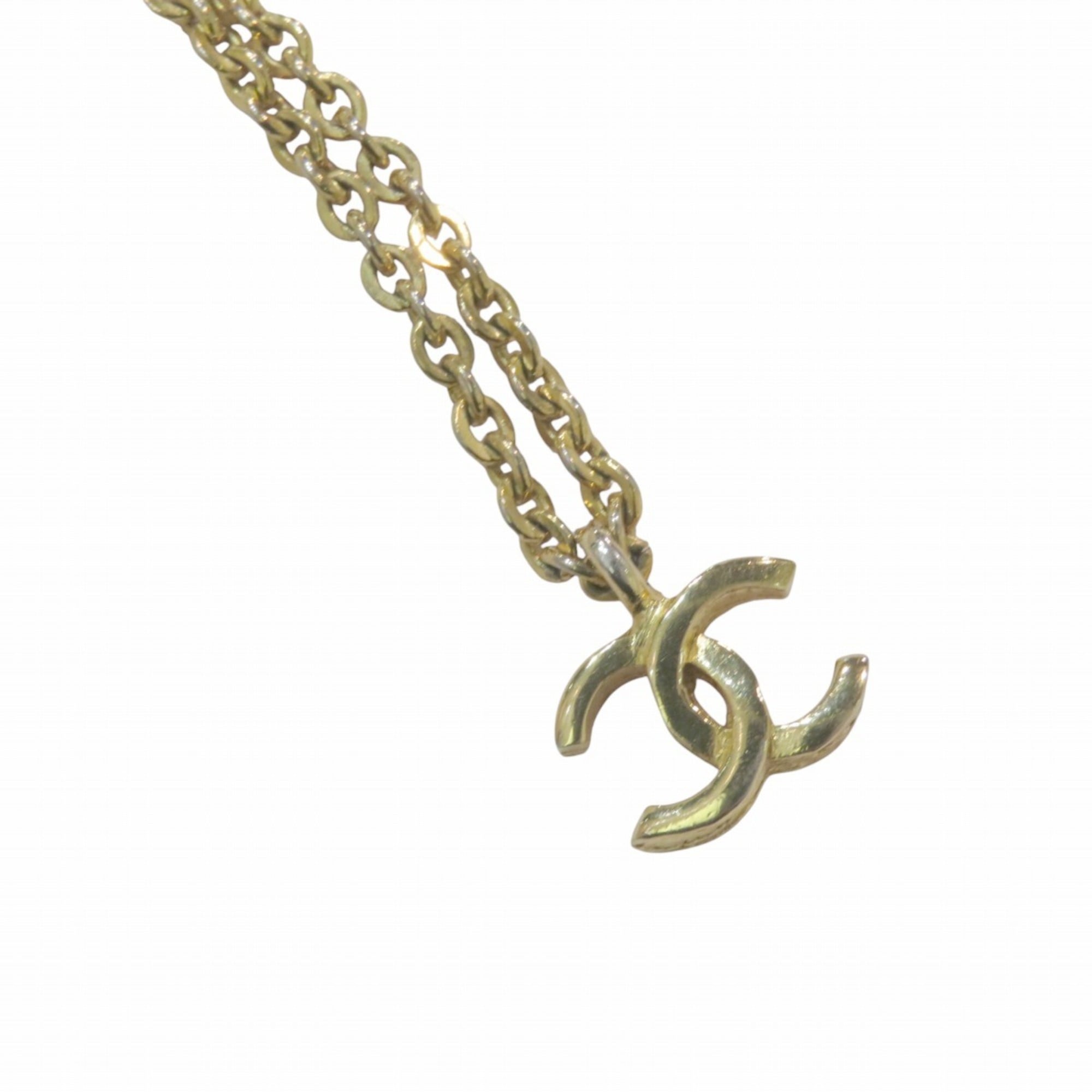 CC Logo Pendant Necklace Metal
