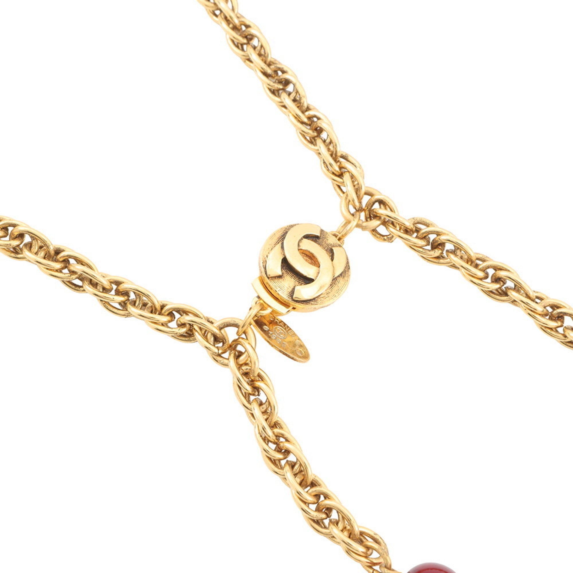 CC Logo Pendant Necklace Metal