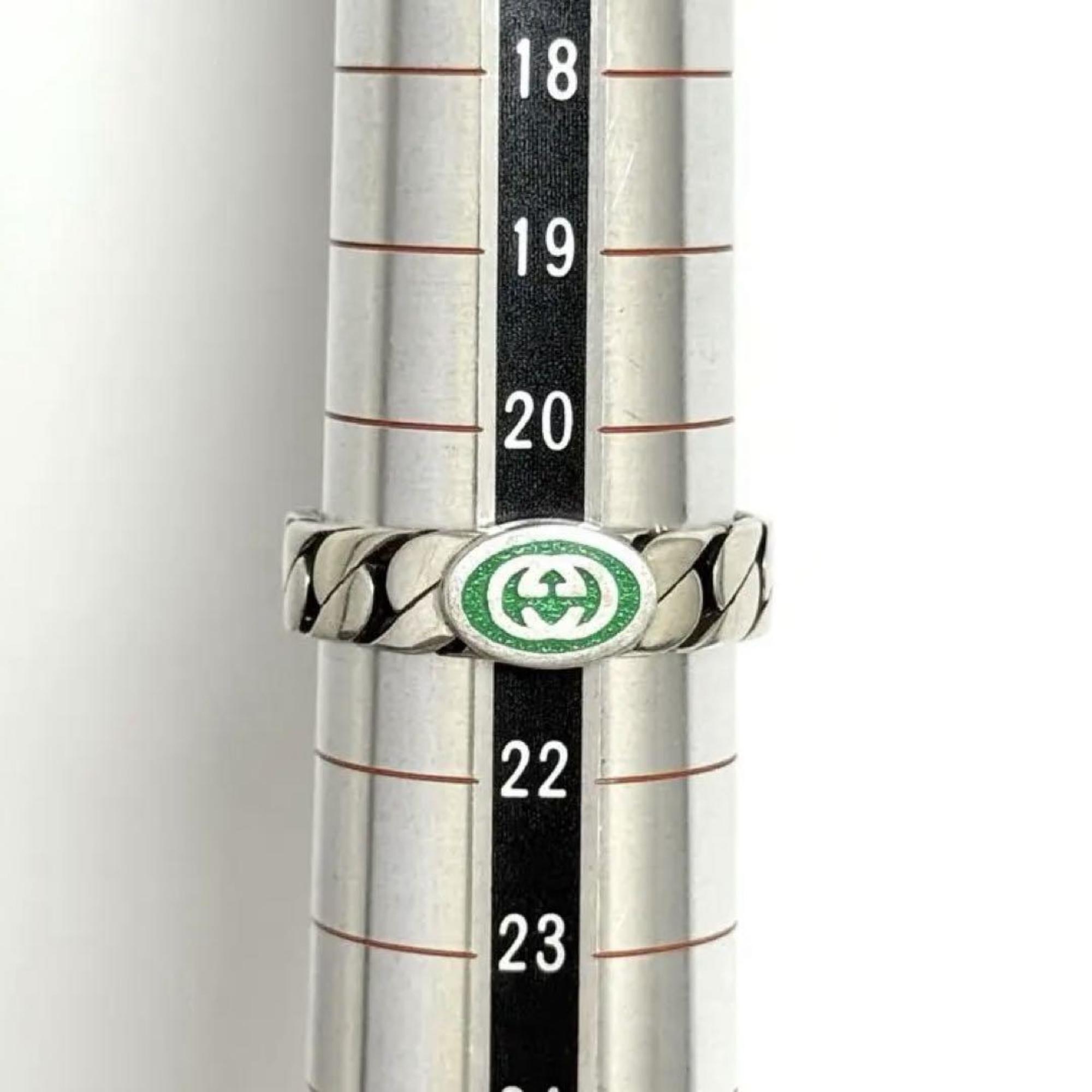 Interlocking G Band Ring Sterling Silver