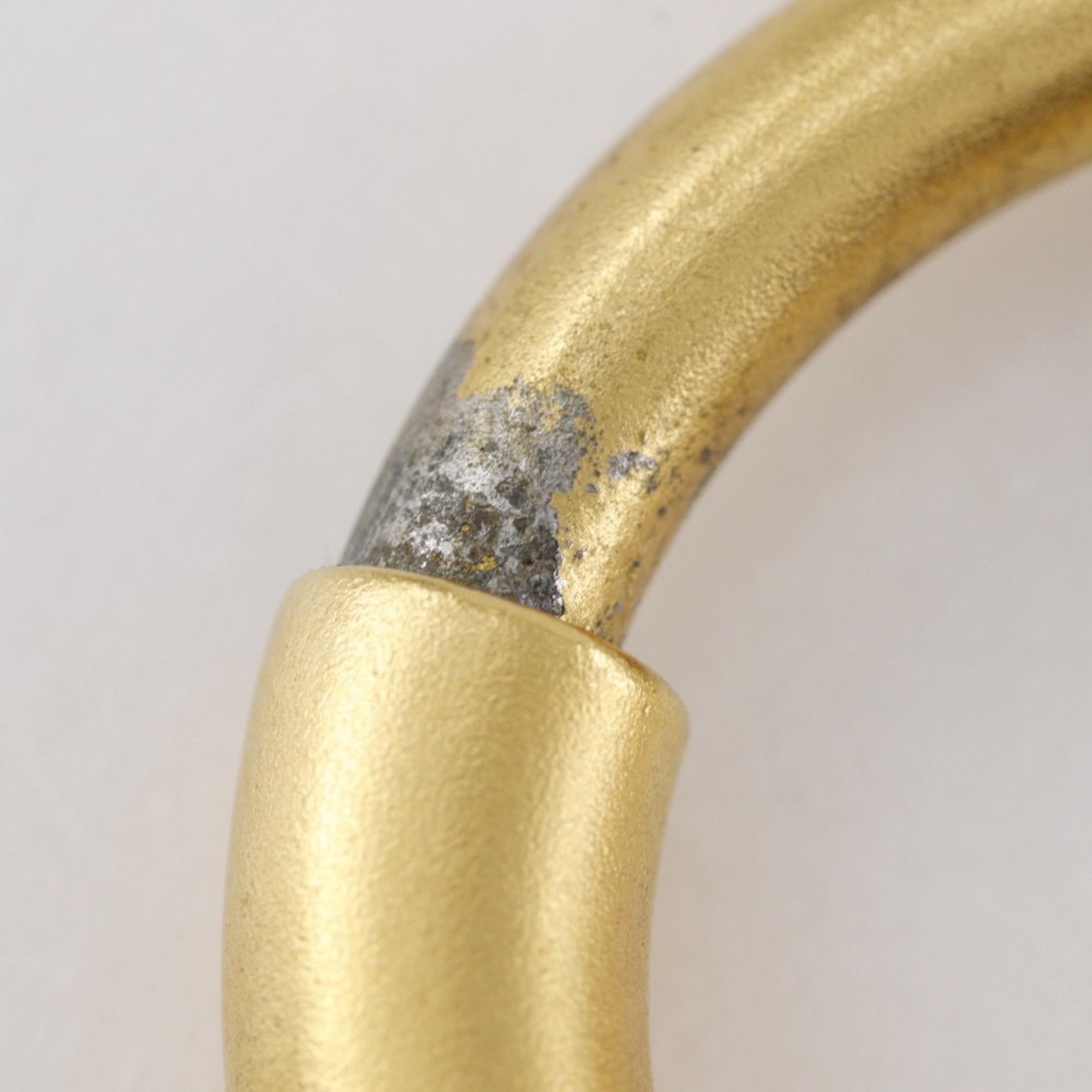 Vintage Clip-On Earrings Hoop Clip-On Gold-Tone Metal