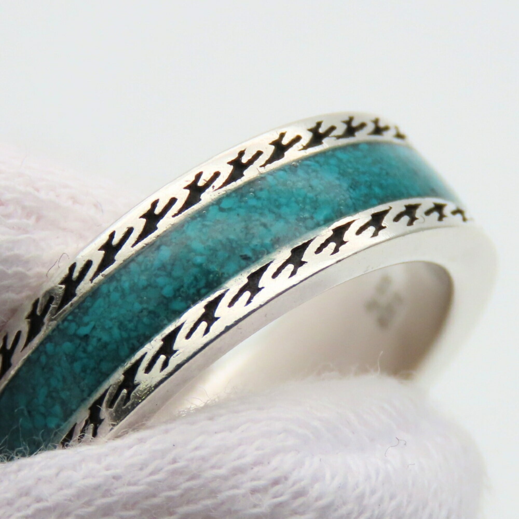Ring Enamel and Sterling Silver