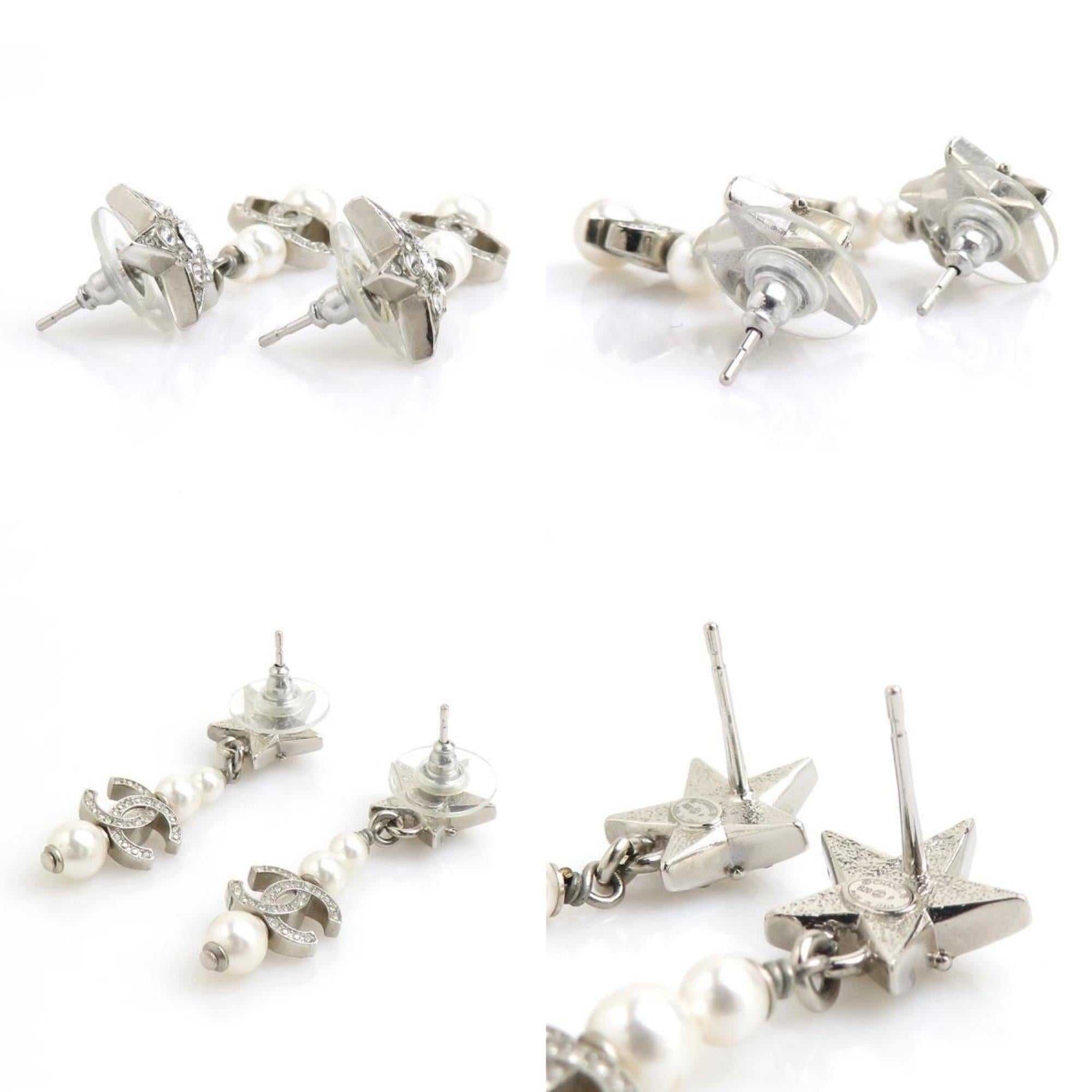 Earrings Pearl Silver-Tone Metal